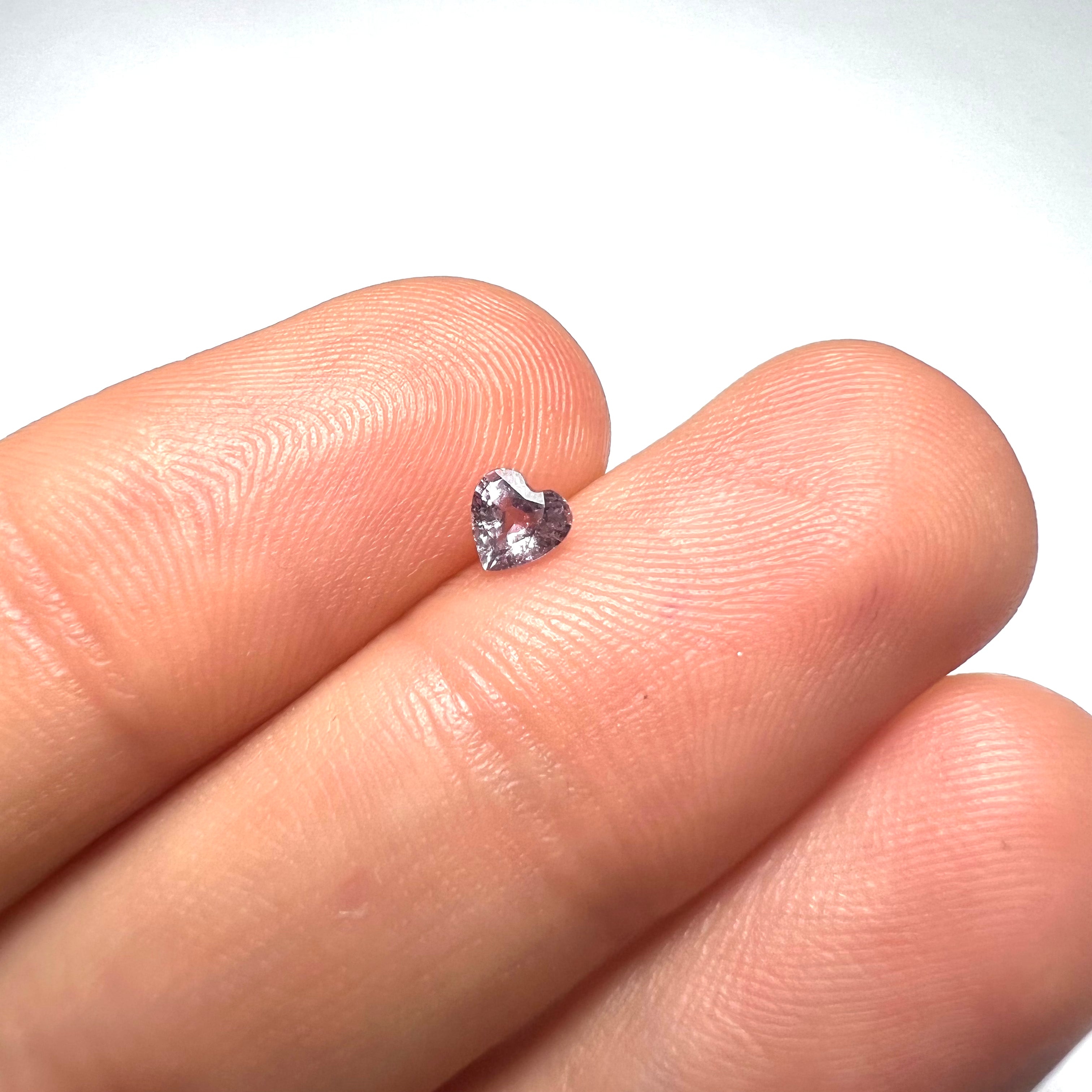 .33CT Loose Heart Purple Sapphire 4.01x4x2.01mm Earth mined Gemstone