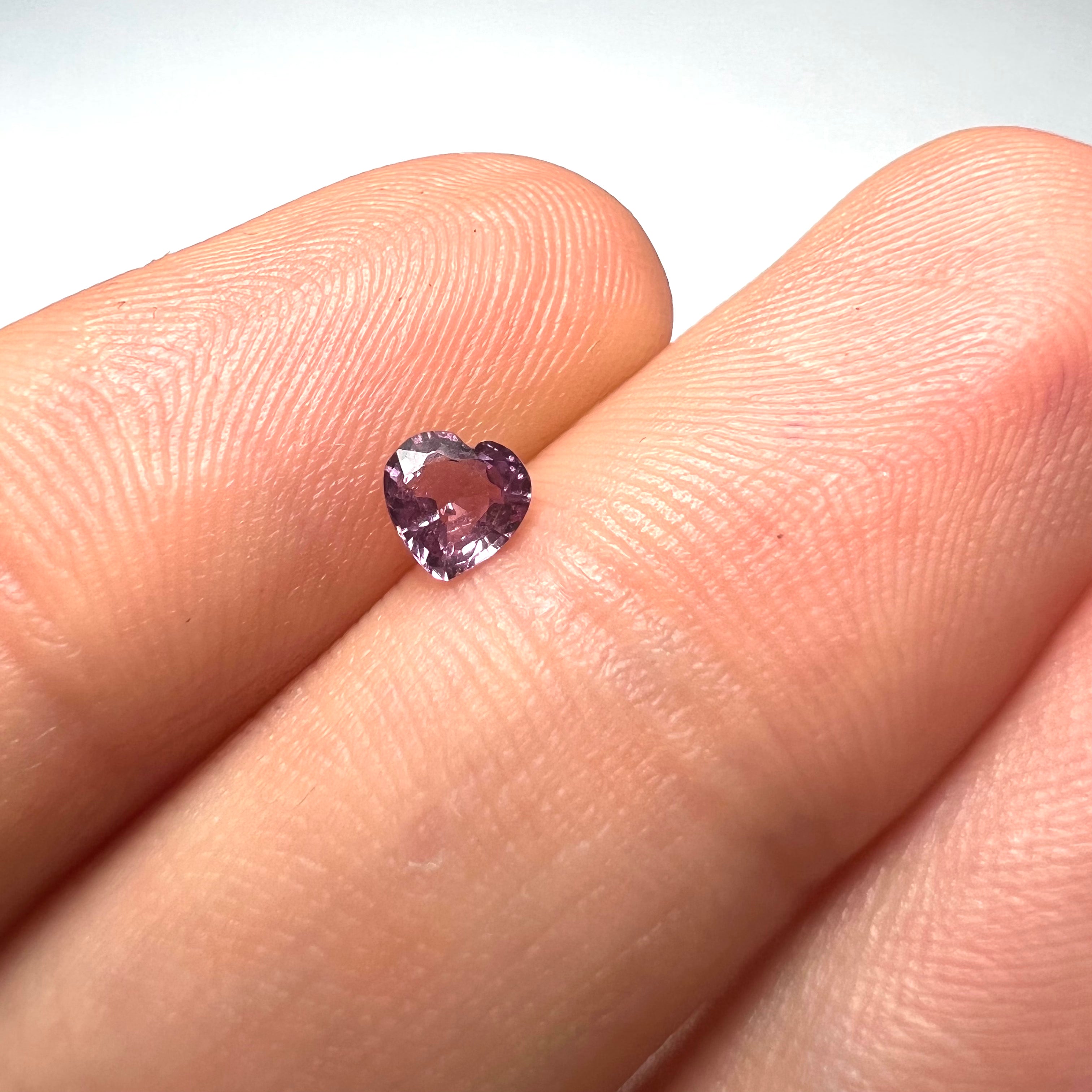 .35CT Loose Heart Purple Sapphire 4.02x4.01x2mm Earth mined Gemstone