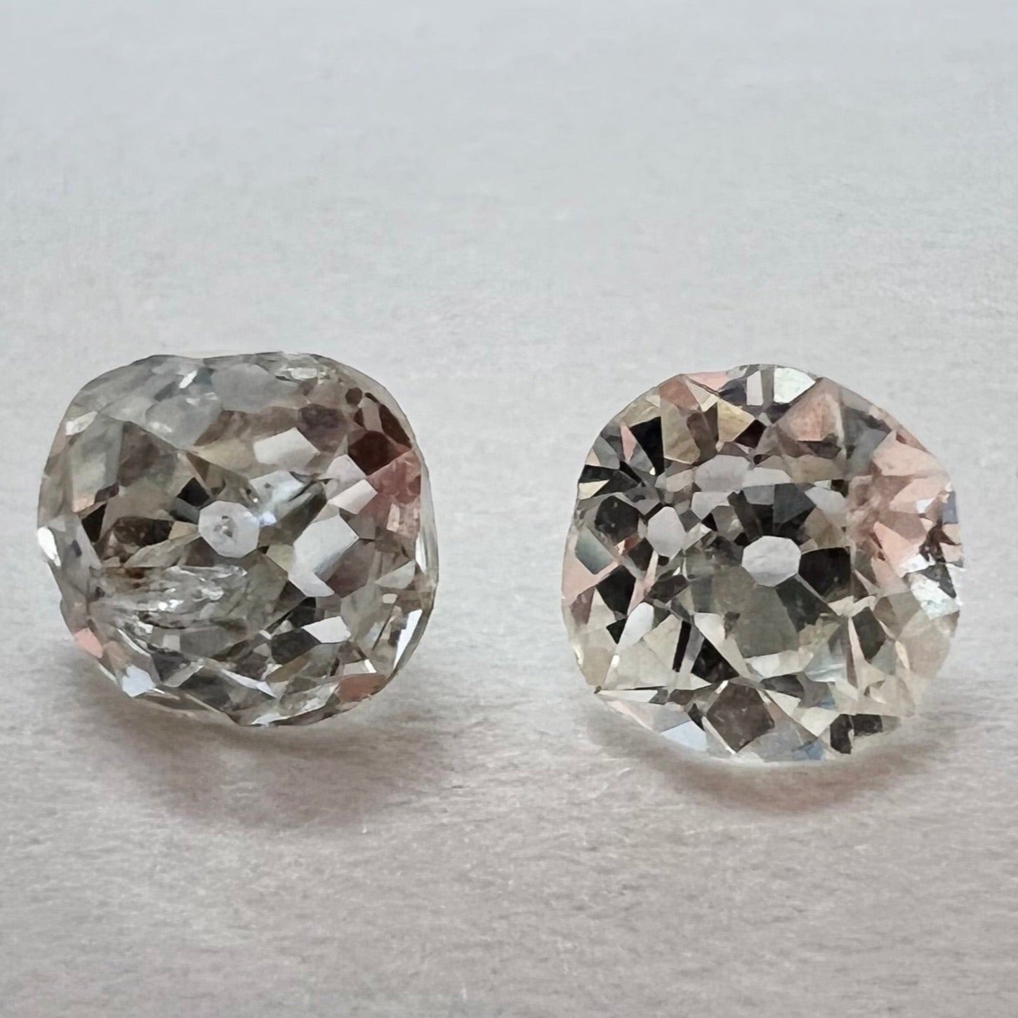 .79CTW Old Mine Cut Diamond k VS2, I1 4.5mm Natural Earth mined