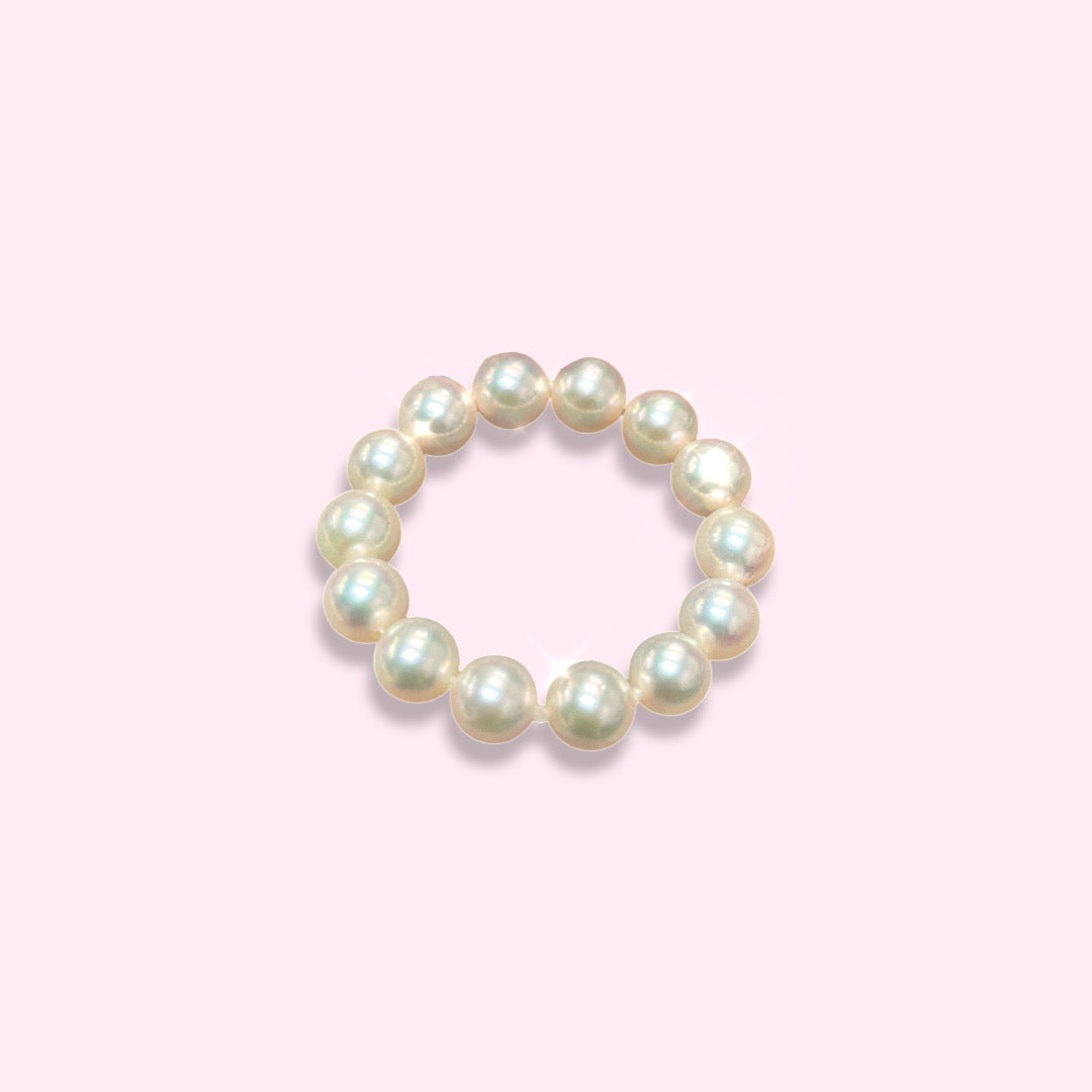 4mm Akoya Pearl Eternity Ring