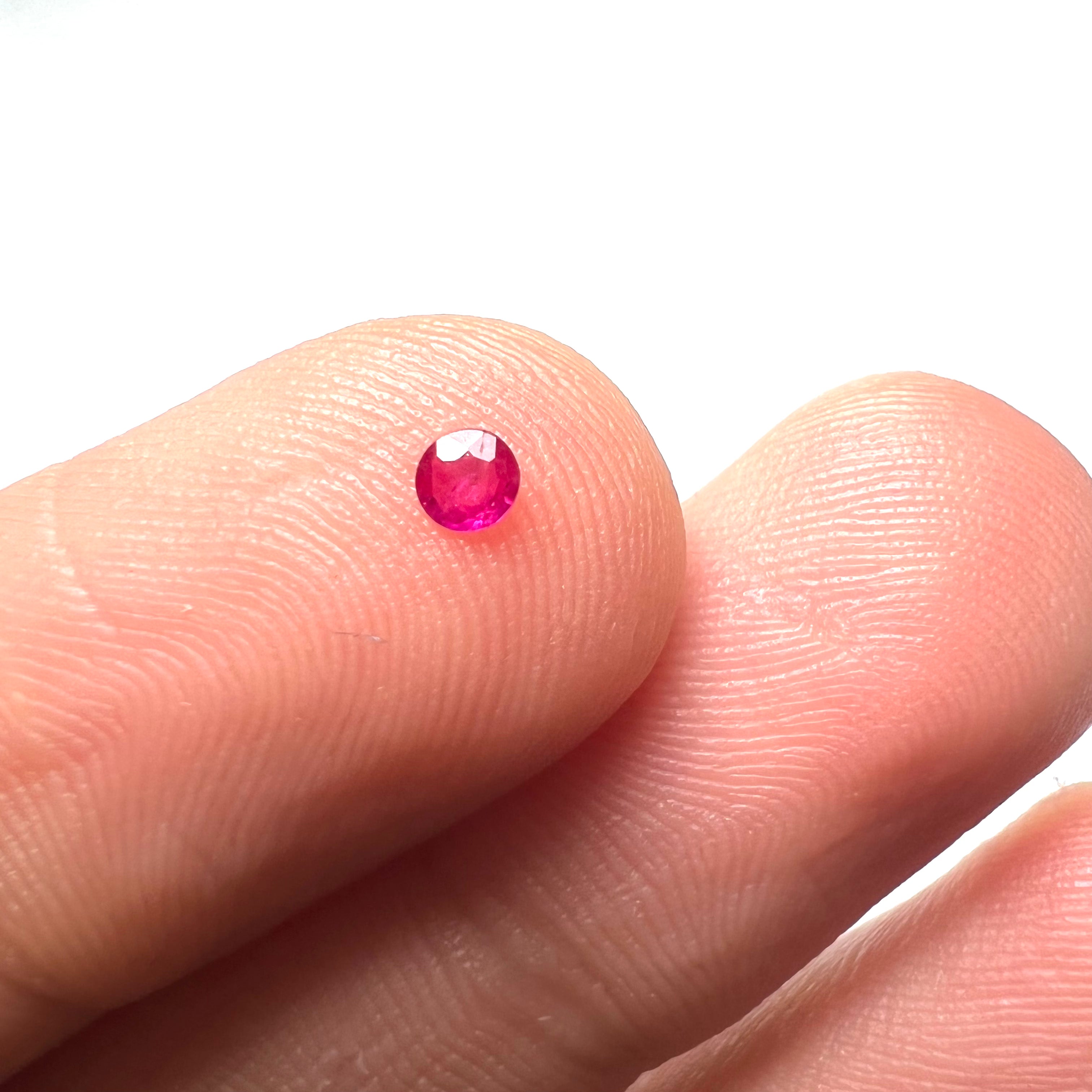 .07CT Loose Natural Ruby 2x1mm Earth mined Gemstone