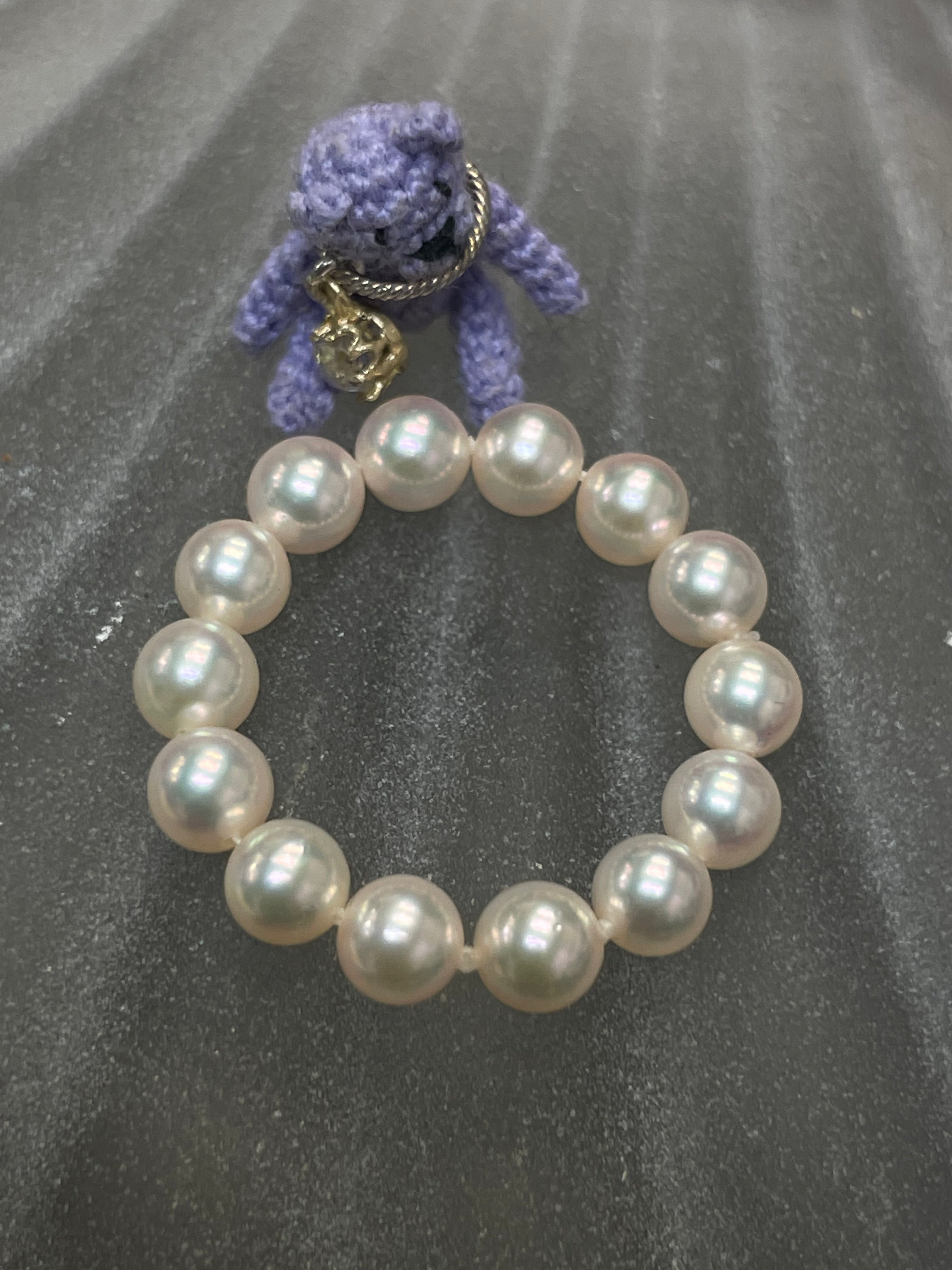 4mm Akoya Pearl Eternity Ring