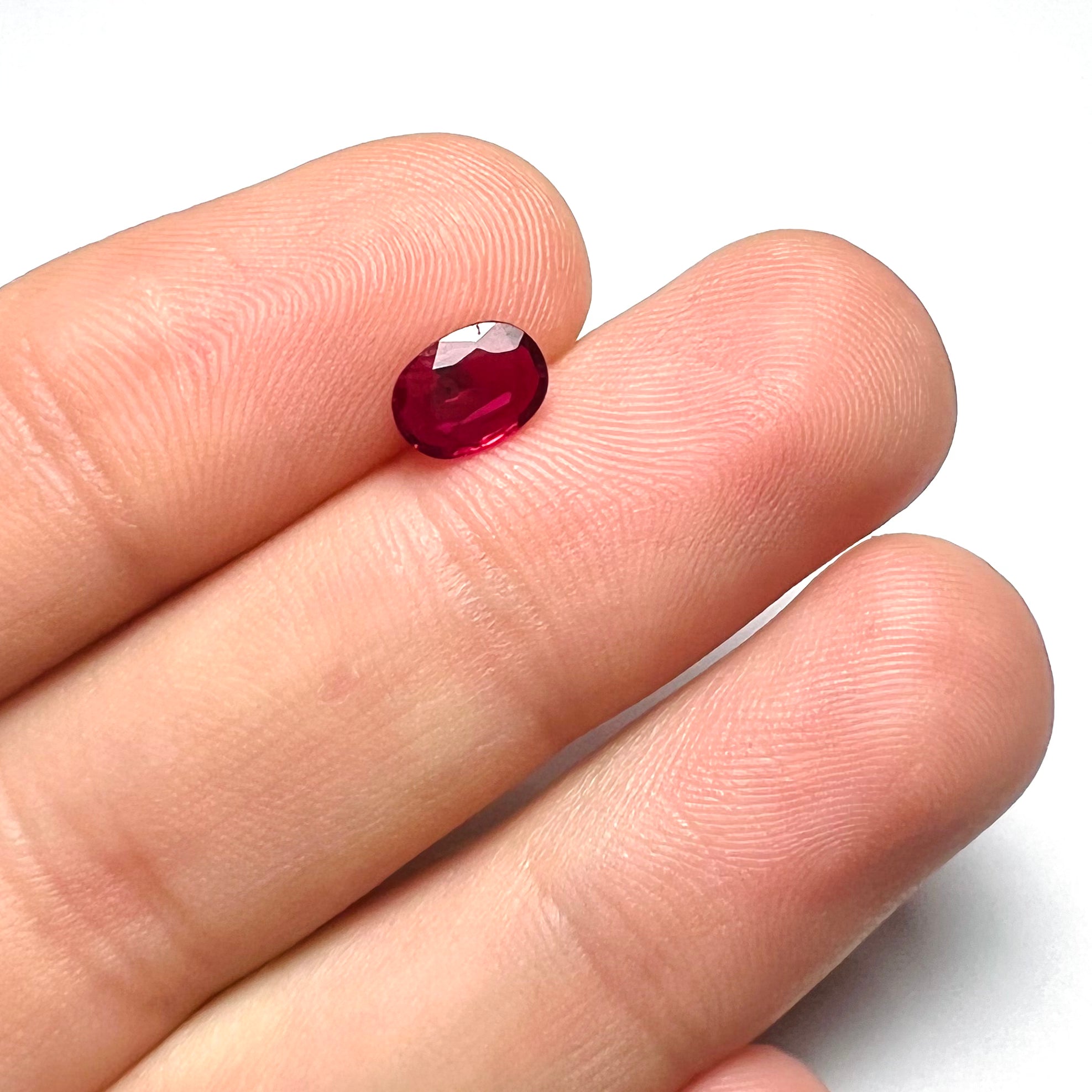 .71CTW Loose Natural Oval Ruby 7x5x1.5mm Earth mined Gemstone