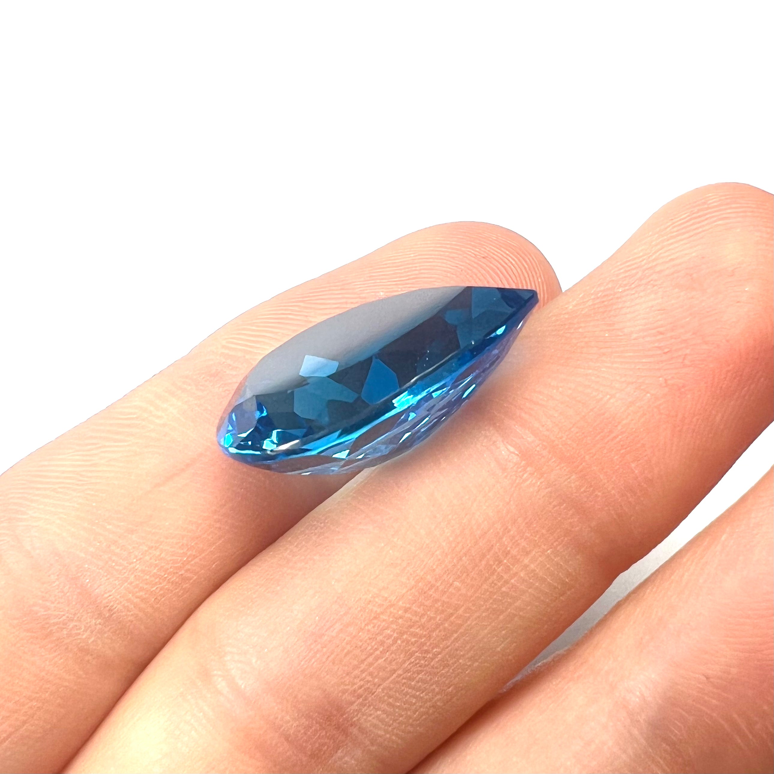 22.21CTW Loose Natural Pear Cut Topaz 22x16x8.9mm Earth mined Gemstone