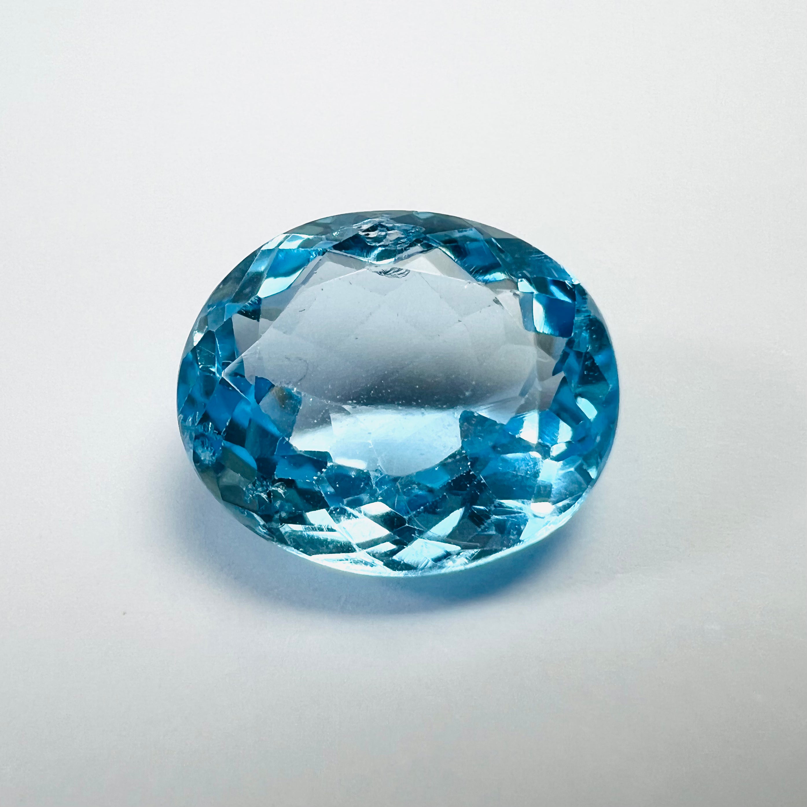 10.69CTW Loose Natural Oval Cut Topaz 14.3x12.1x7.2mm Earth mined Gemstone