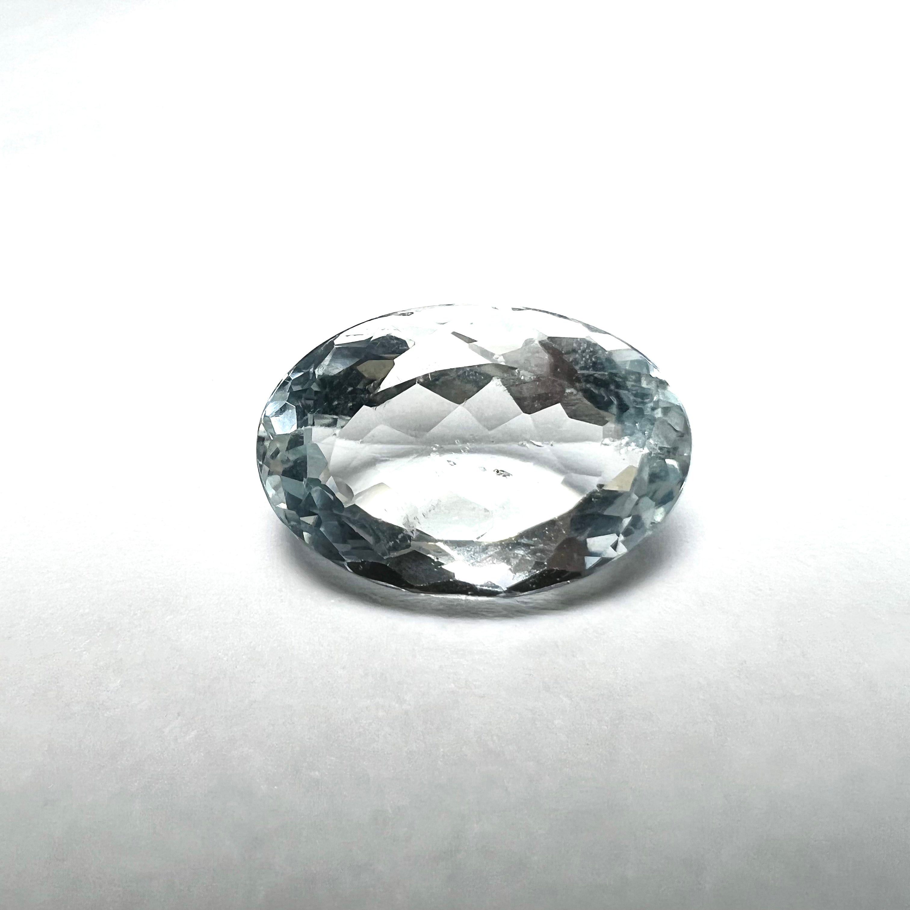7.3CTW Loose Natural Aquamarine 15x10x6mm Earth mined Gemstone