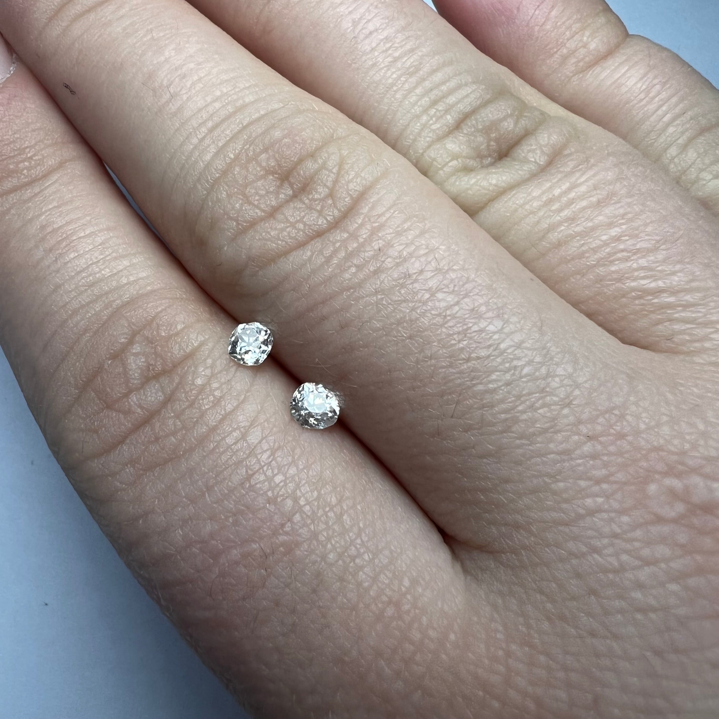 .44ctw Old Mine Cut Diamond K SI1 3.60mm Natural Earth mined