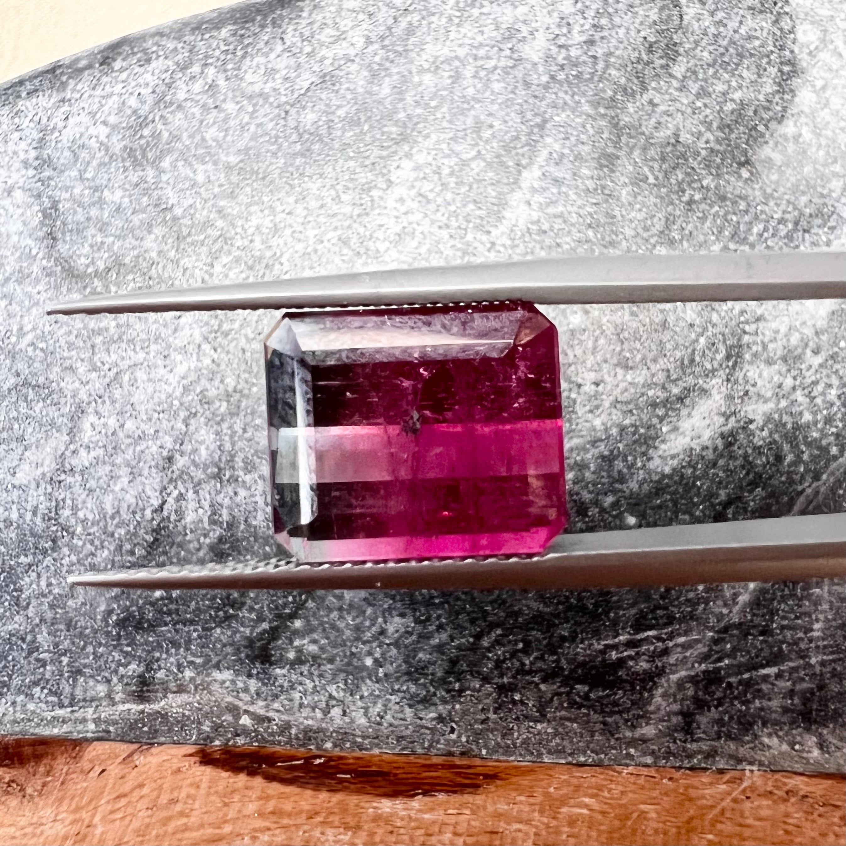 6.45CTW Natural Emerald Cut Tourmaline 11.46x9.71mm Earth mined Gemstone