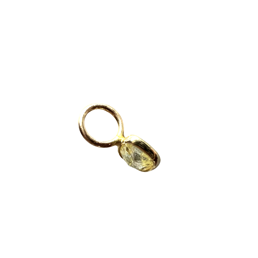 .25CT Yellow Cushion Diamond Pendant Charm