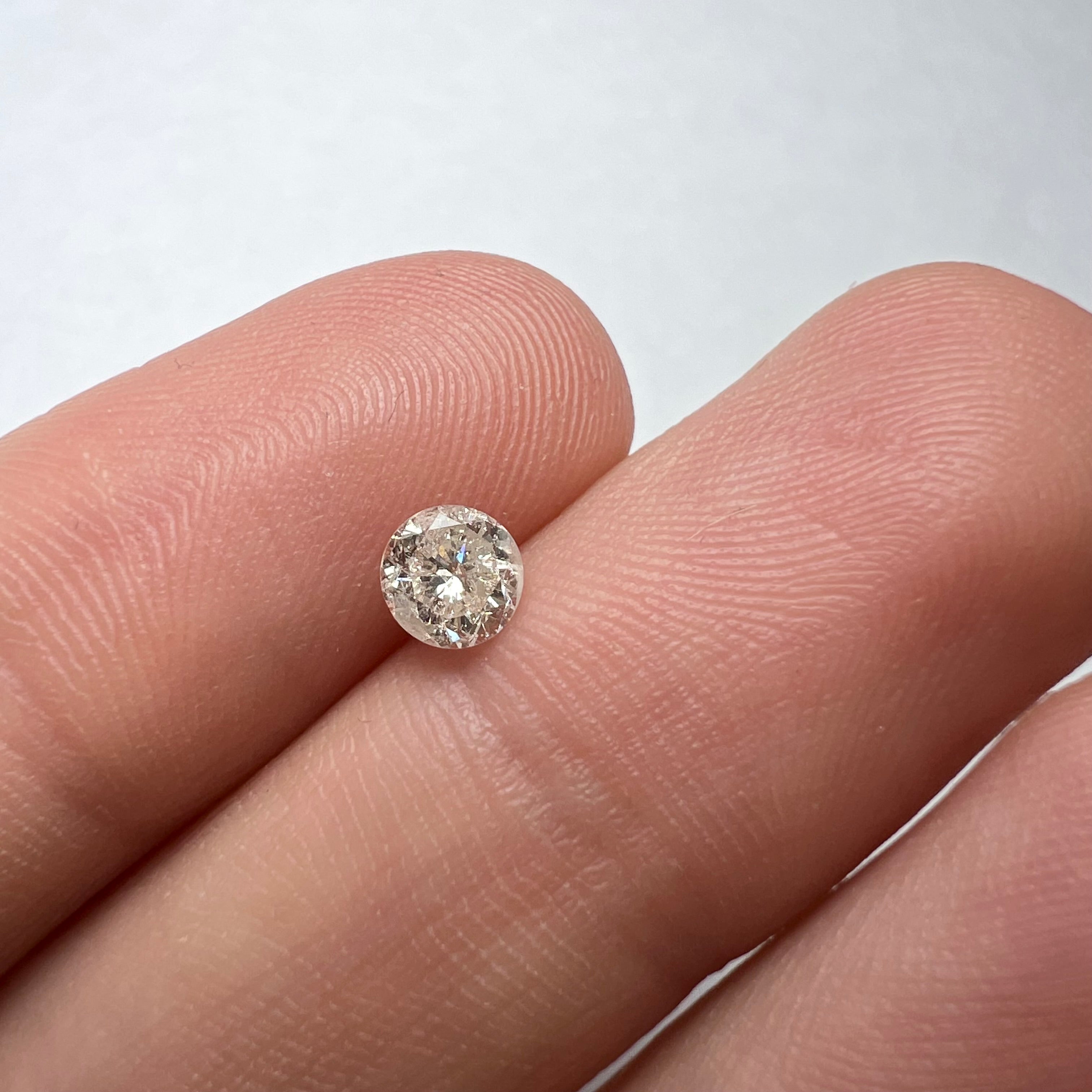 .52CT Brilliant Round Diamond I I1 4.78x3.21mm Natural Earth mined