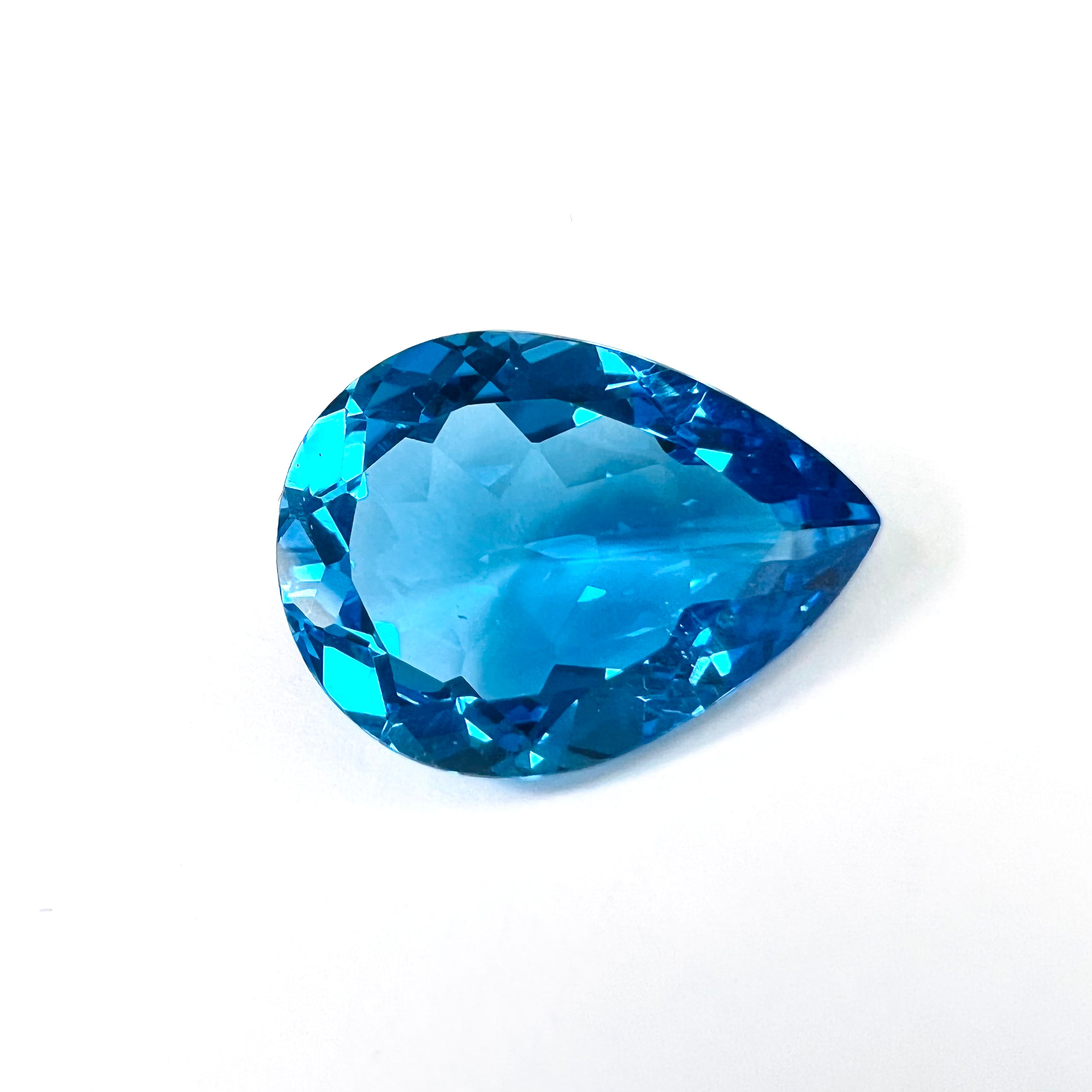 22.21CTW Loose Natural Pear Cut Topaz 22x16x8.9mm Earth mined Gemstone