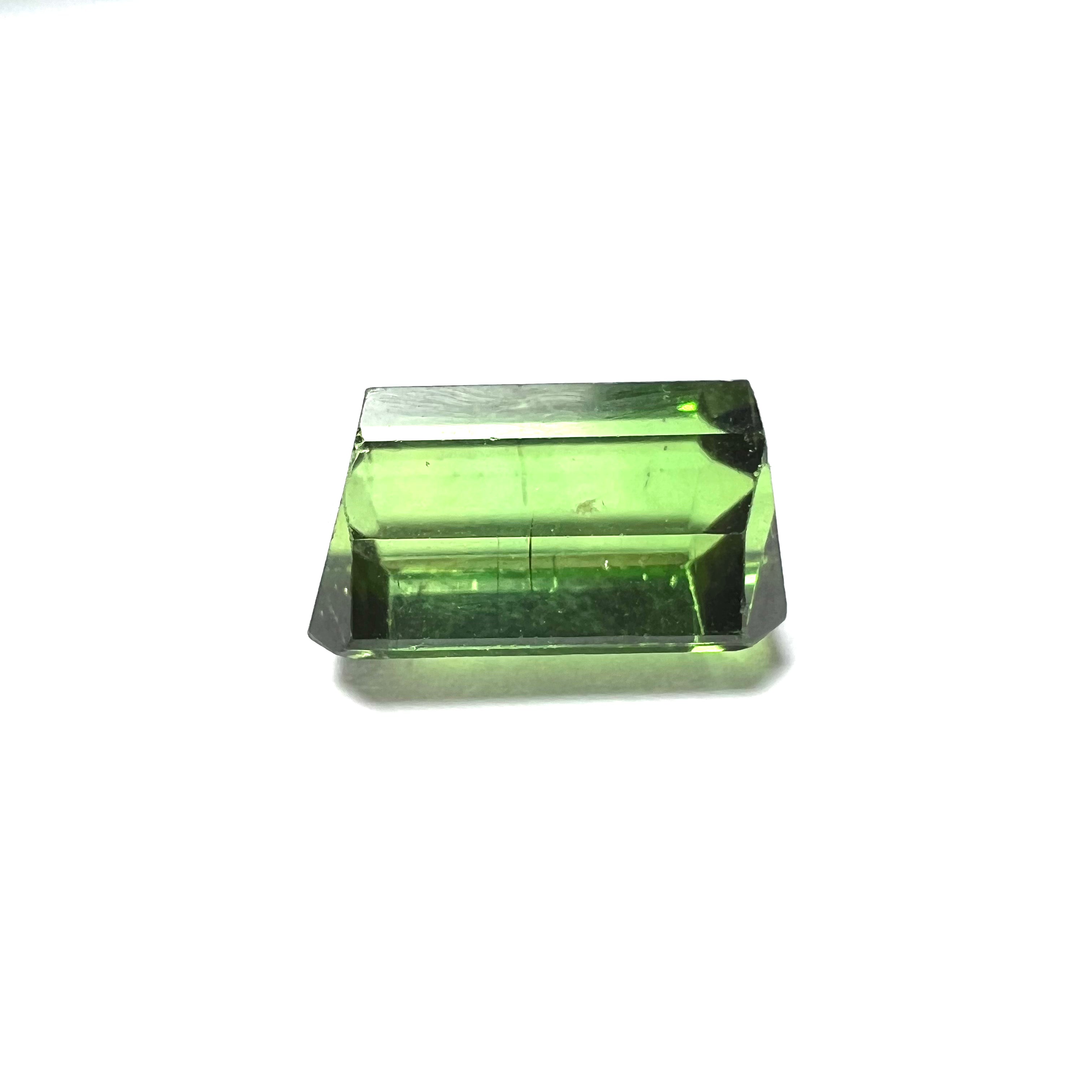 4.35CTW Natural Emerald Cut Tourmaline 10.5x7x5.5mm Earth mined Gemstone
