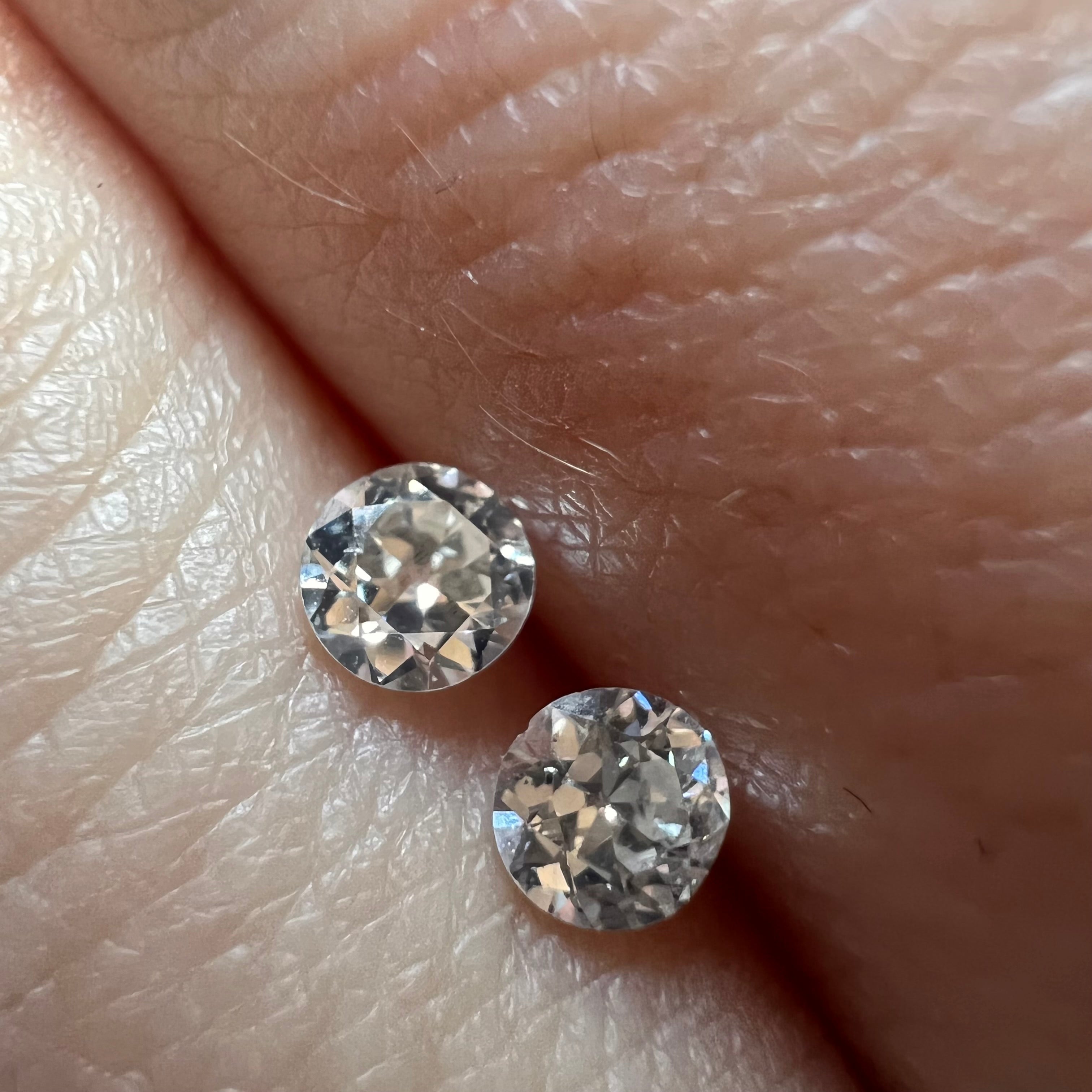 .38ctw Old Mine Cut Diamond I VS1 3.5mm Natural Earth mined