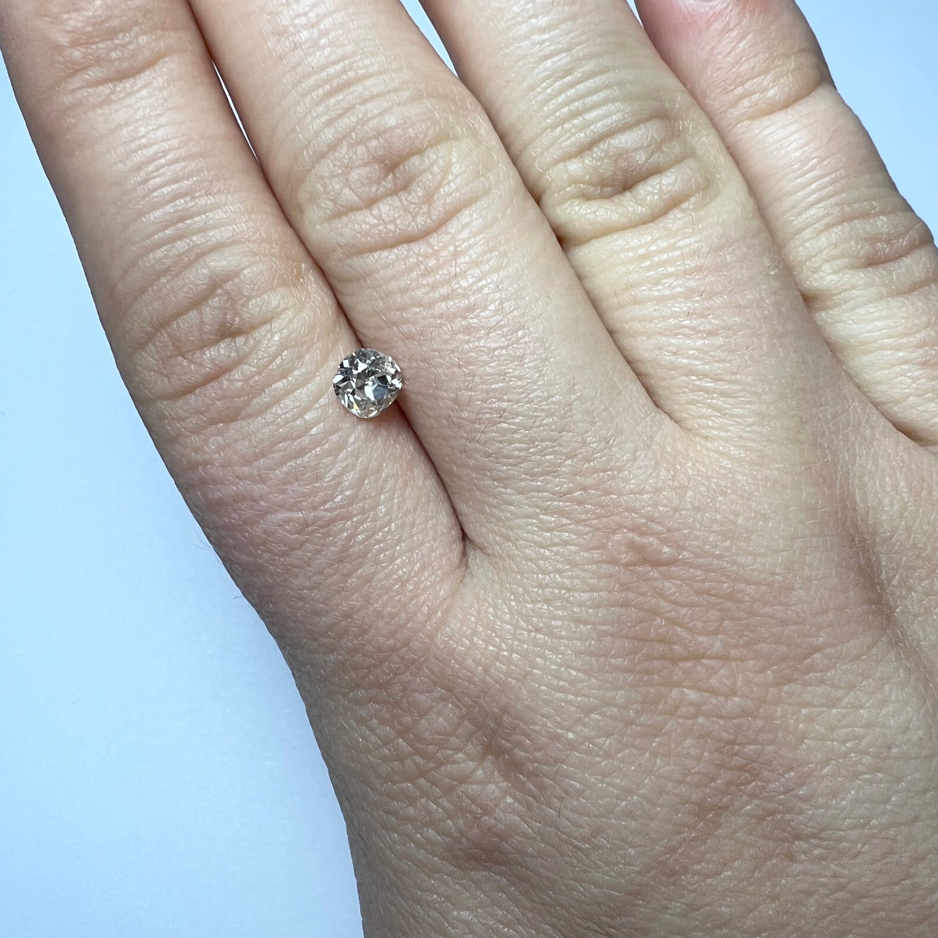 .68CT Old Mine Brilliant Diamond N VS2 5.32x5.25x3.34mm Natural Earth mined