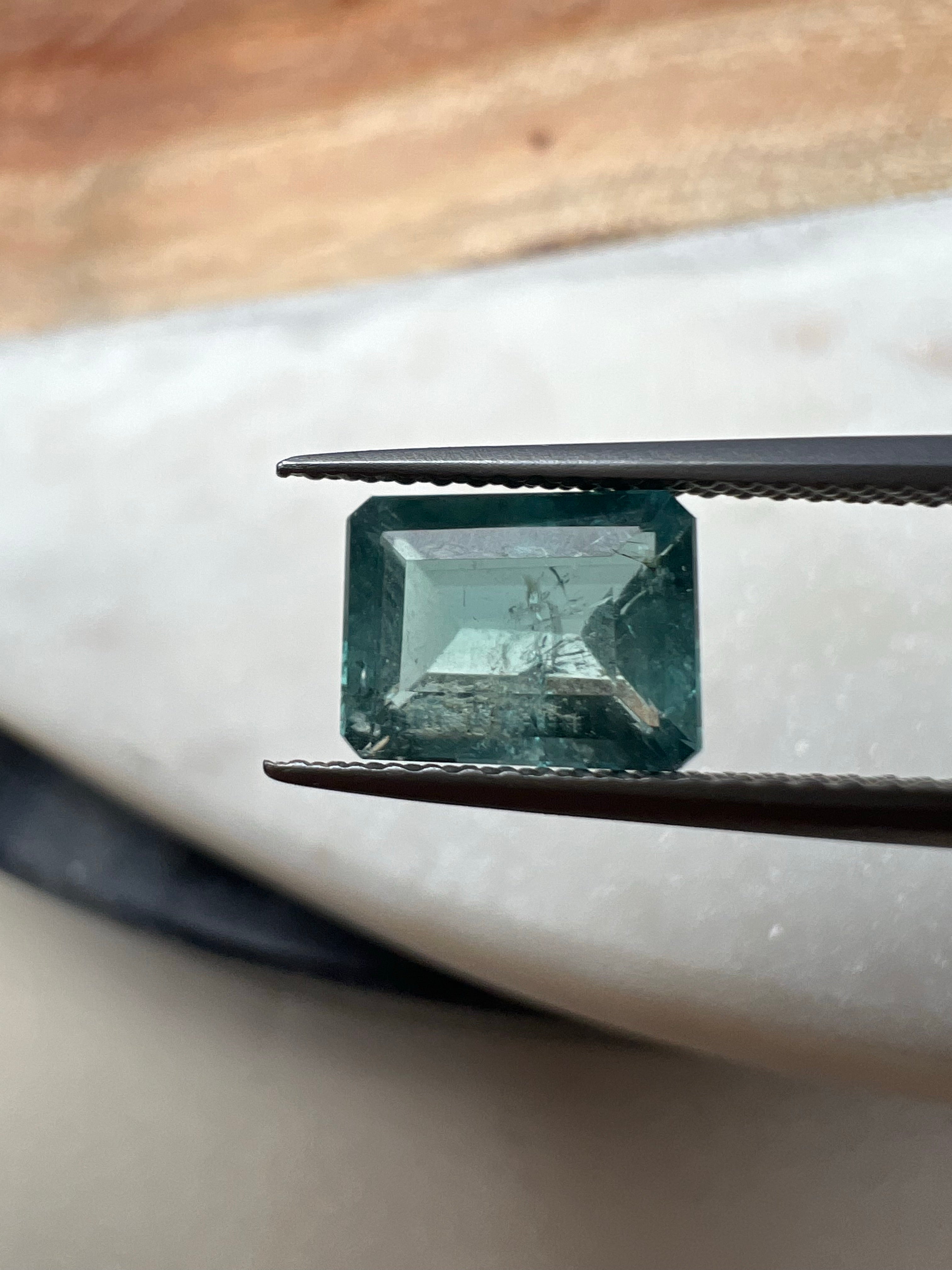 1.69CTW Natural Emerald Cut Tourmaline 8.33x6.40mm Earth mined Gemstone