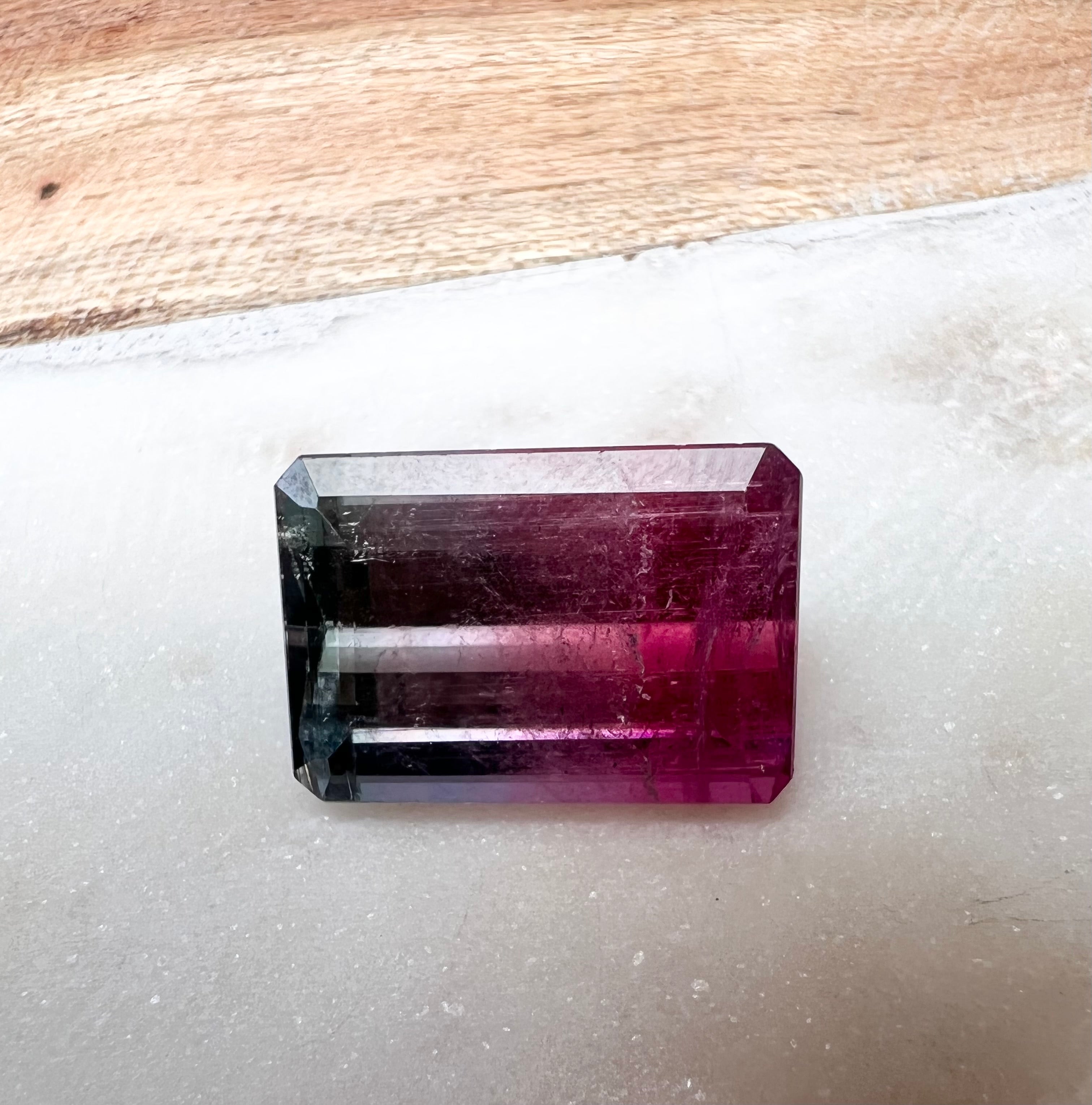 19.12CTW Natural Emerald Cut Tourmaline 19.16x13.23mm Earth mined Gemstone