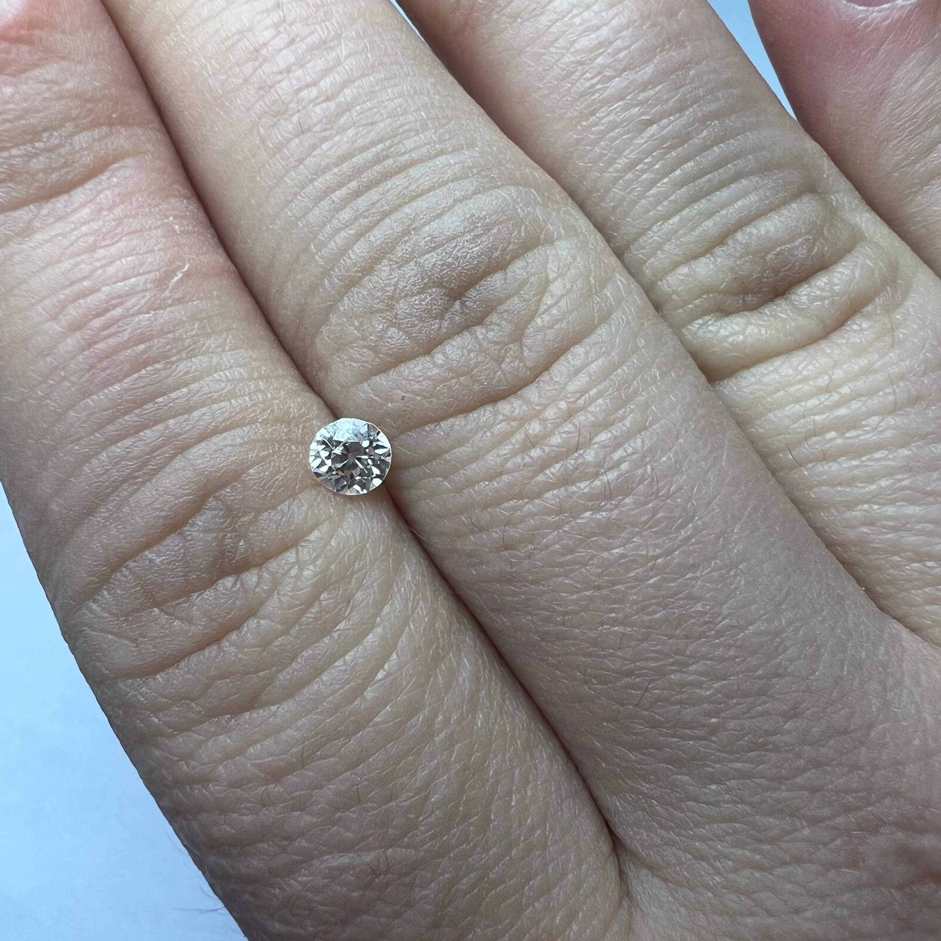 .32CT Old Mine Cut Diamond H VS2 4.23x2.76mm Natural Earth mined