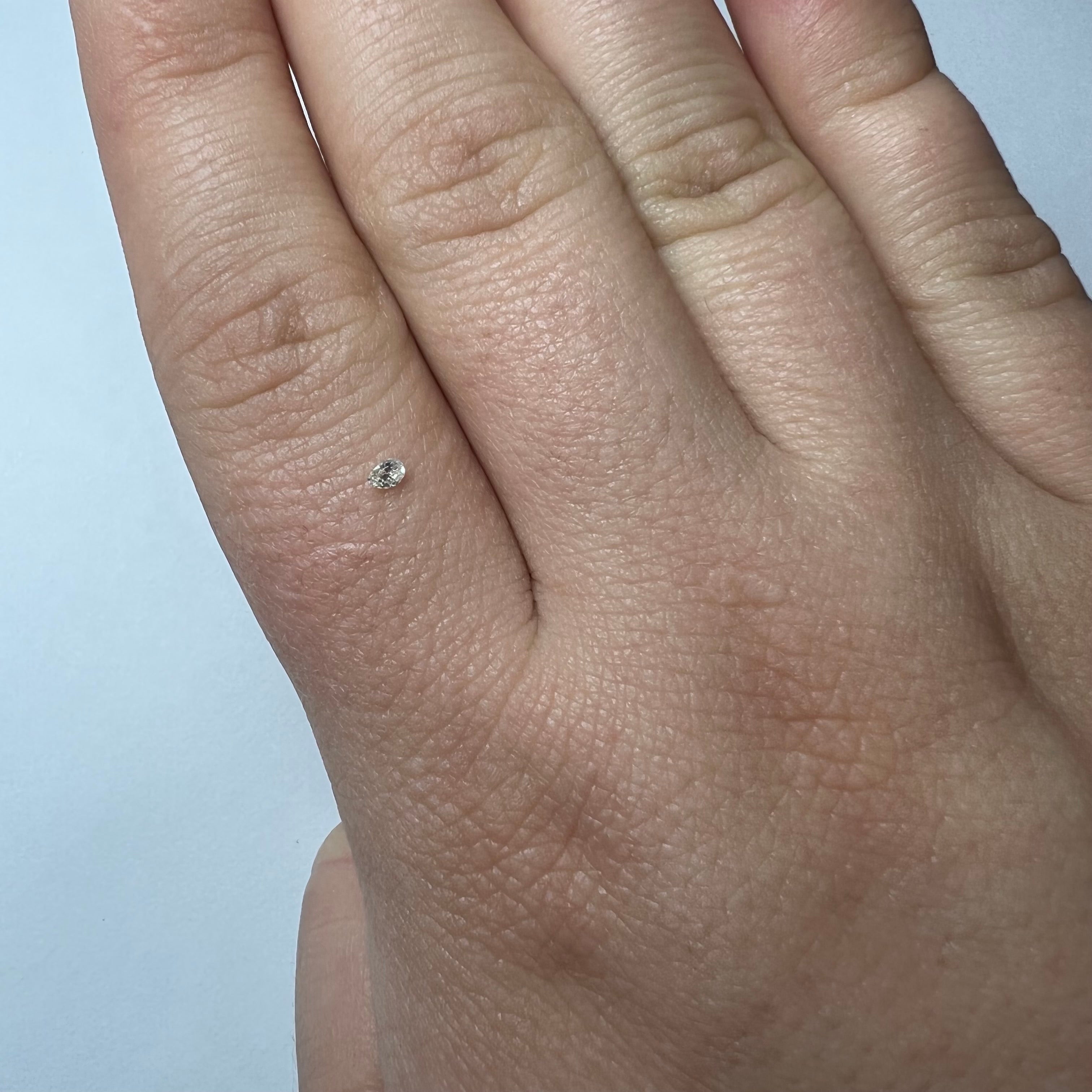 .055CT Pear Shape Diamond K SI2 2.82x2.08x1.28mm Natural Earth mined