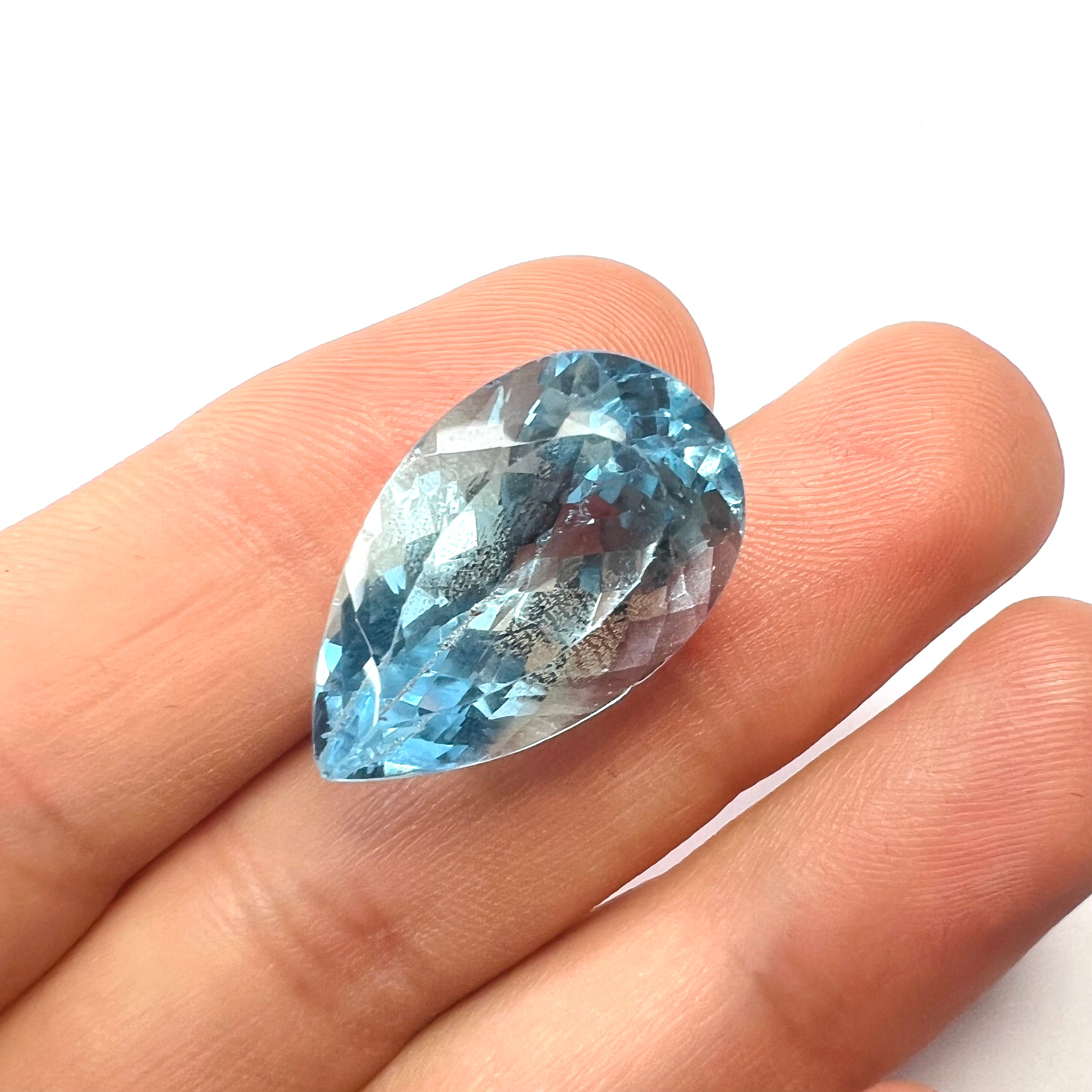 28.75CTW Loose Natural Pear Cut Topaz 24x15x12mm Earth mined Gemstone