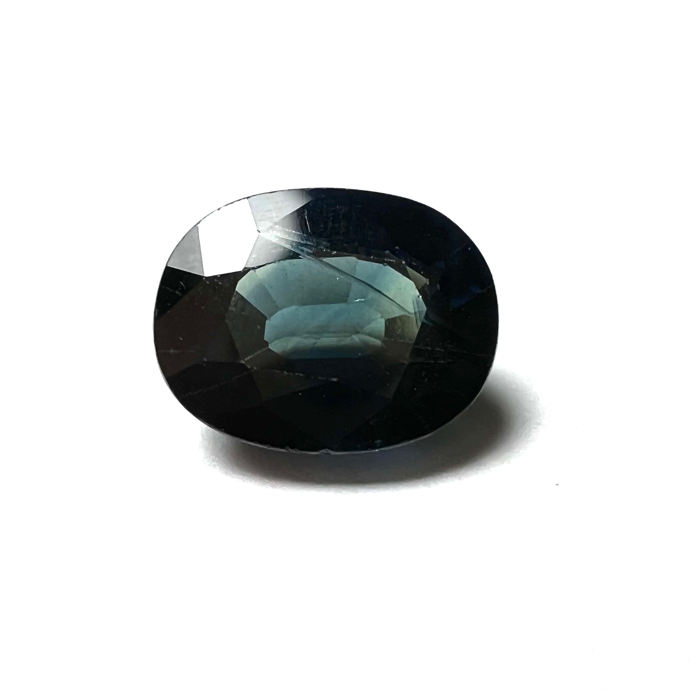 2.9CTW Loose Green Oval Sapphire 9x7x5mmEarth mined Gemstone