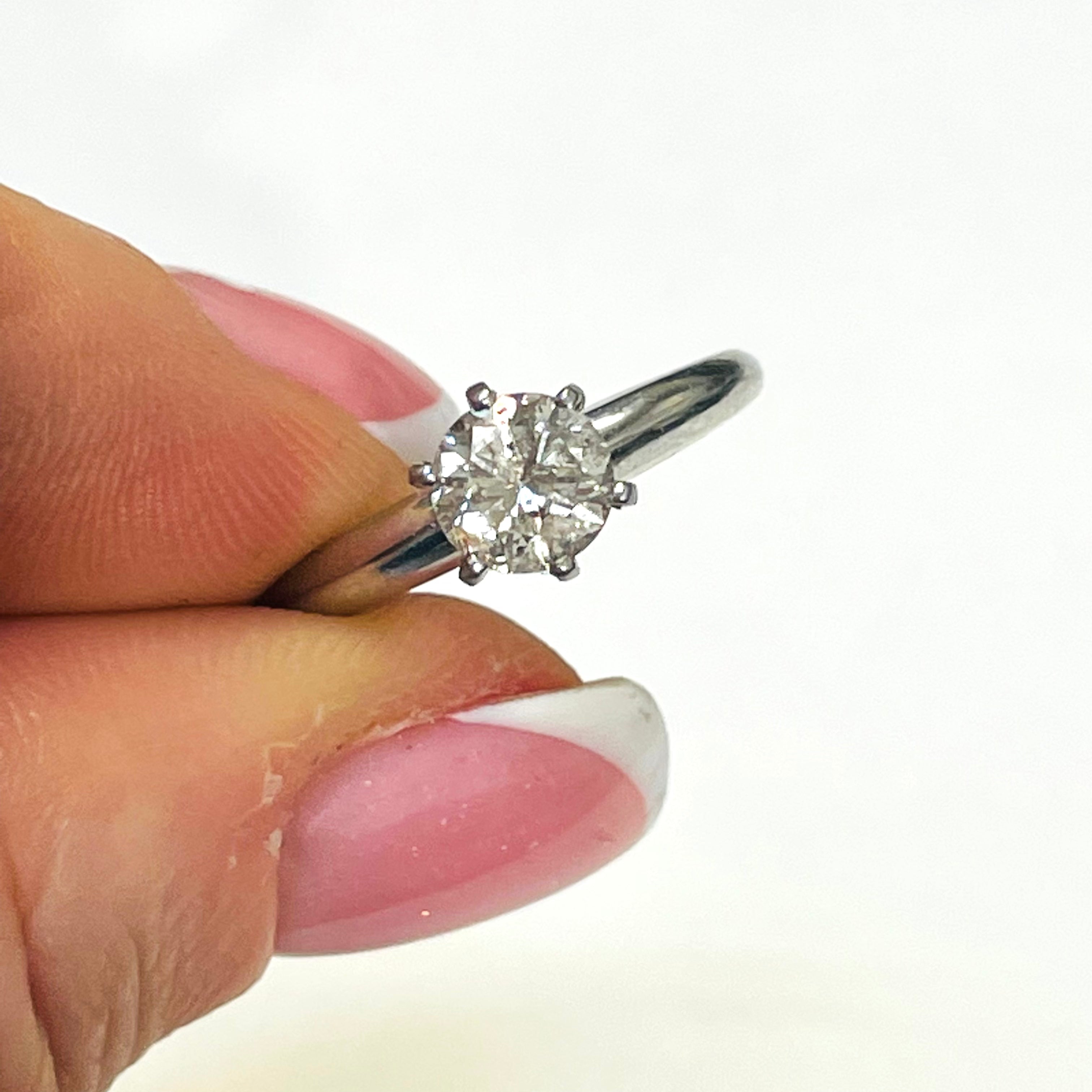 .72CT Diamond Solitaire Ring in Platinum Size 6