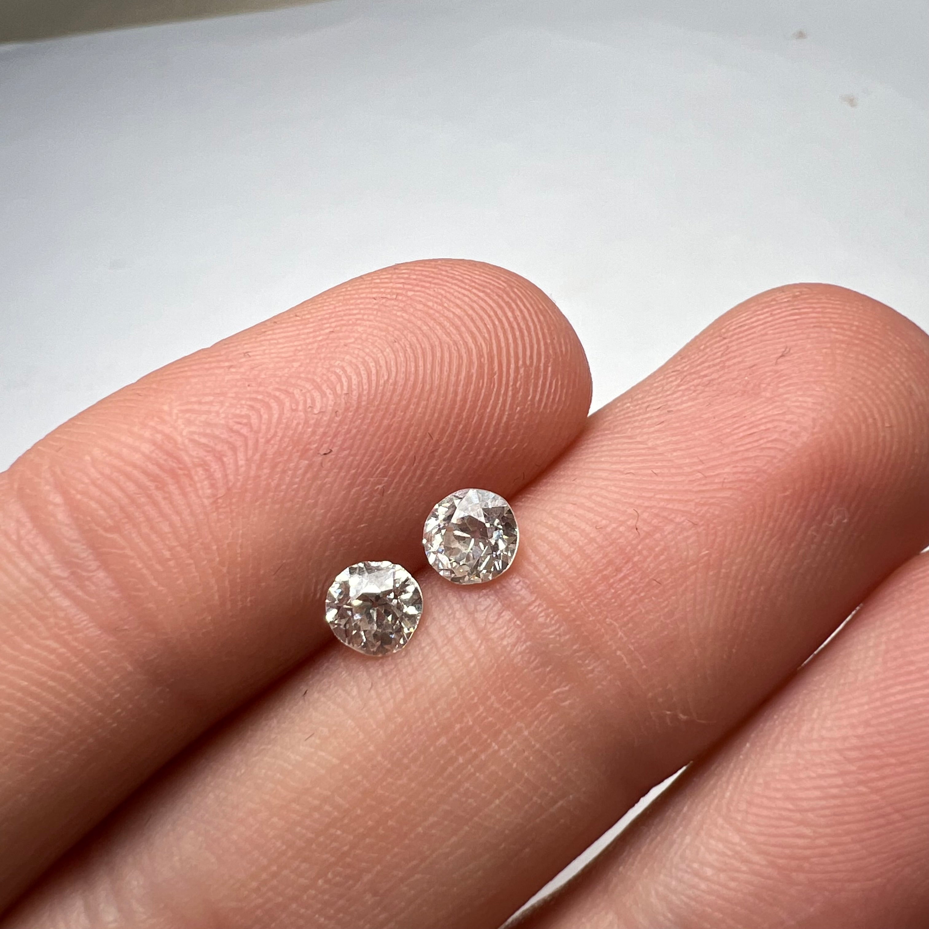 .71CTW Old Mine Cut Diamond H/I VS2 4.5mm Natural Earth mined