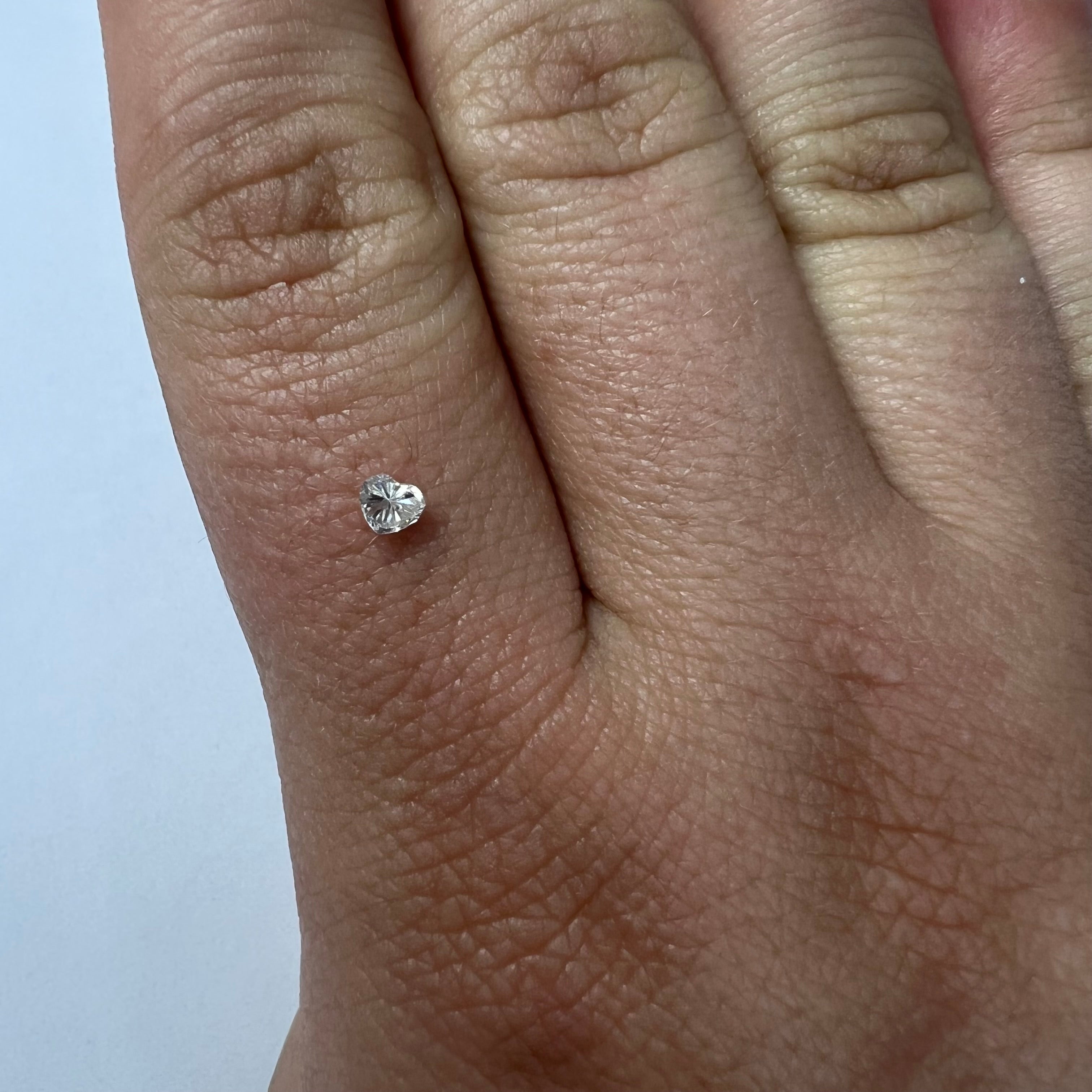 .12CT Heart Shape Diamond I VS2 3.04x3.48x2.00mm Natural Earth mined