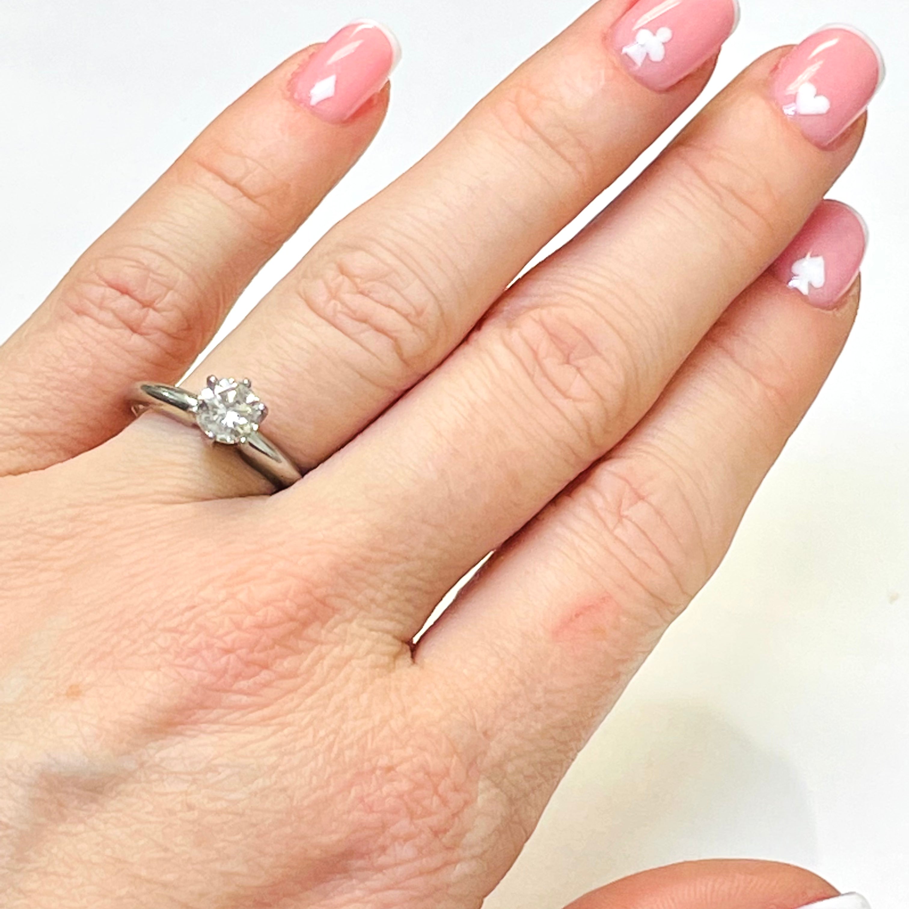 .72CT Diamond Solitaire Ring in Platinum Size 6