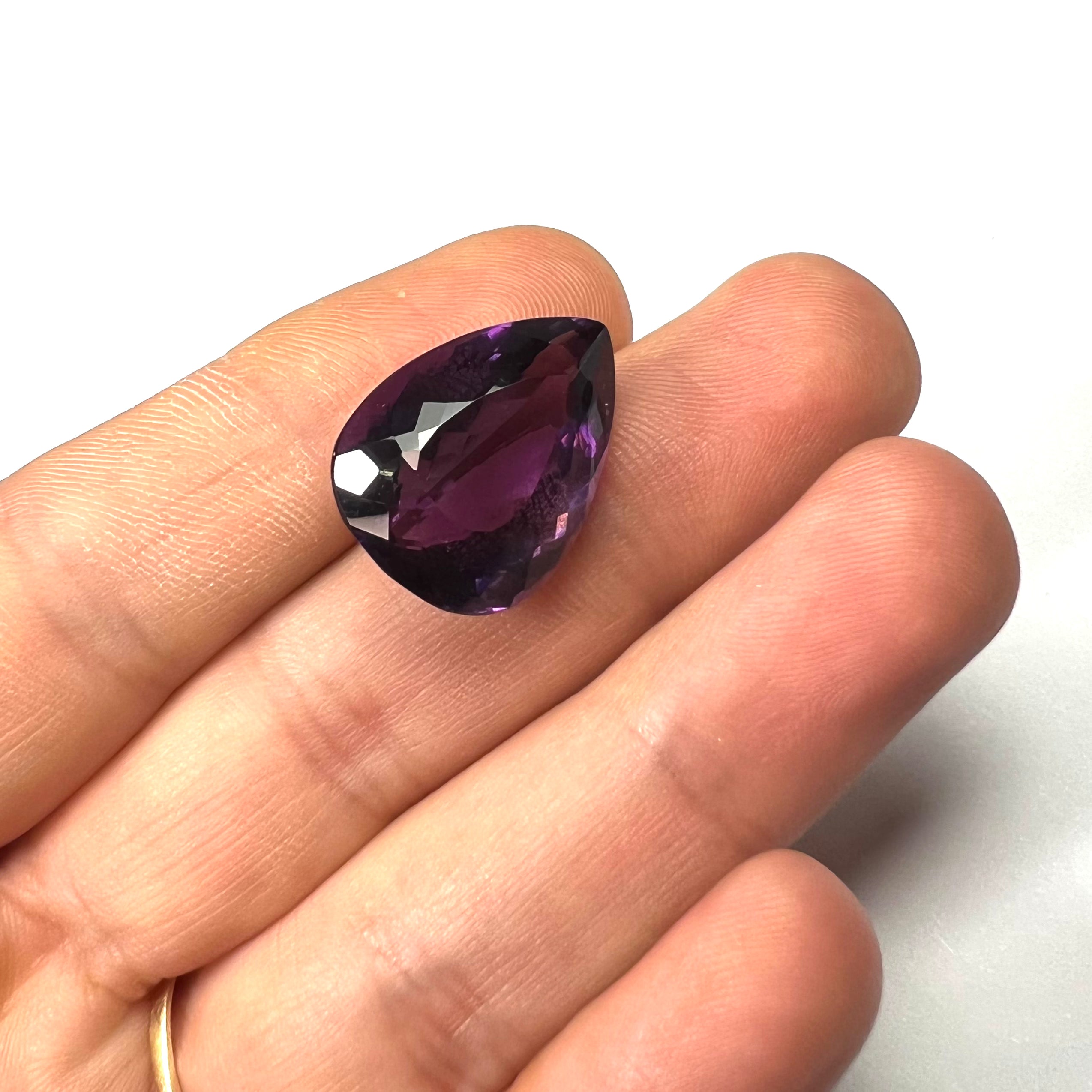 20.55CTW Loose Natural Oval Cut Amethyst 20.8x15.3x12.25mm Earth mined Gemstone