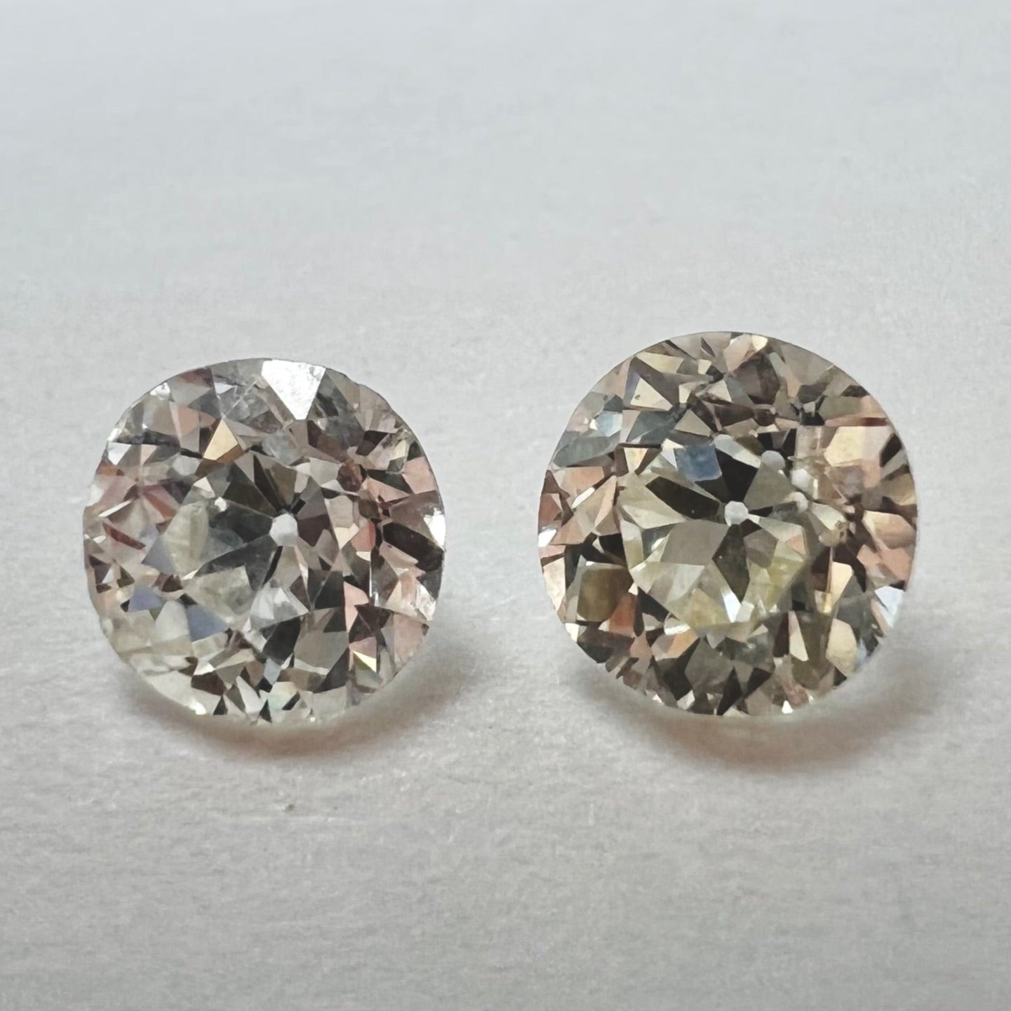 1.05CT Old Mine Cut Diamond K/L VS2 5mm Natural Earth mined