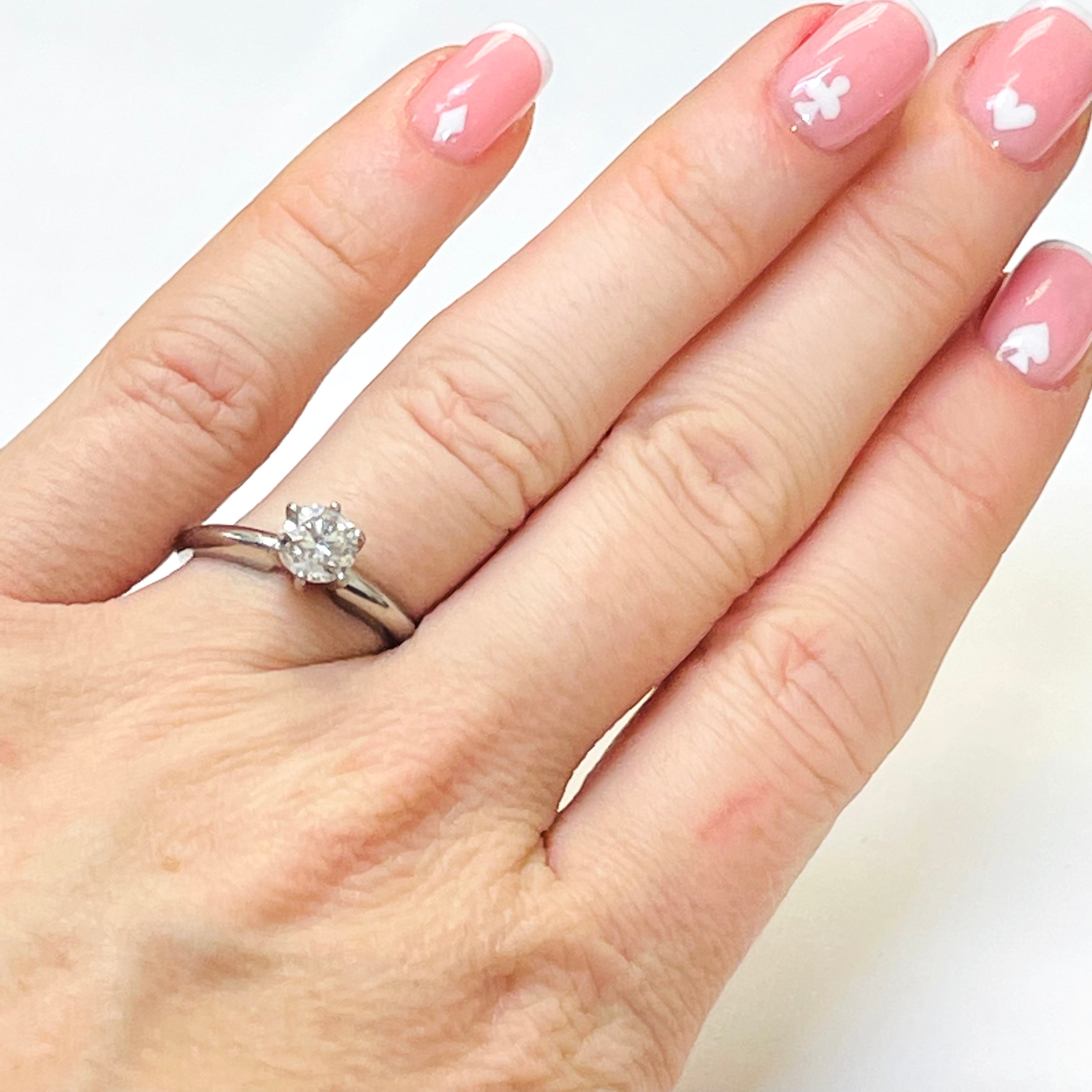 .72CT Diamond Solitaire Ring in Platinum Size 6