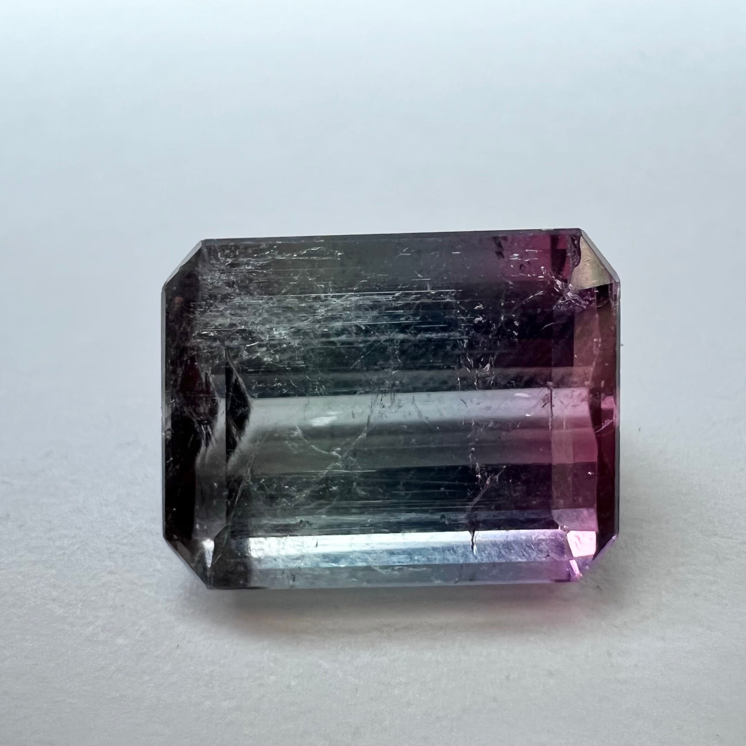 4.61CTW Natural Emerald Cut Tourmaline 10.88x8.39mm Earth mined Gemstone