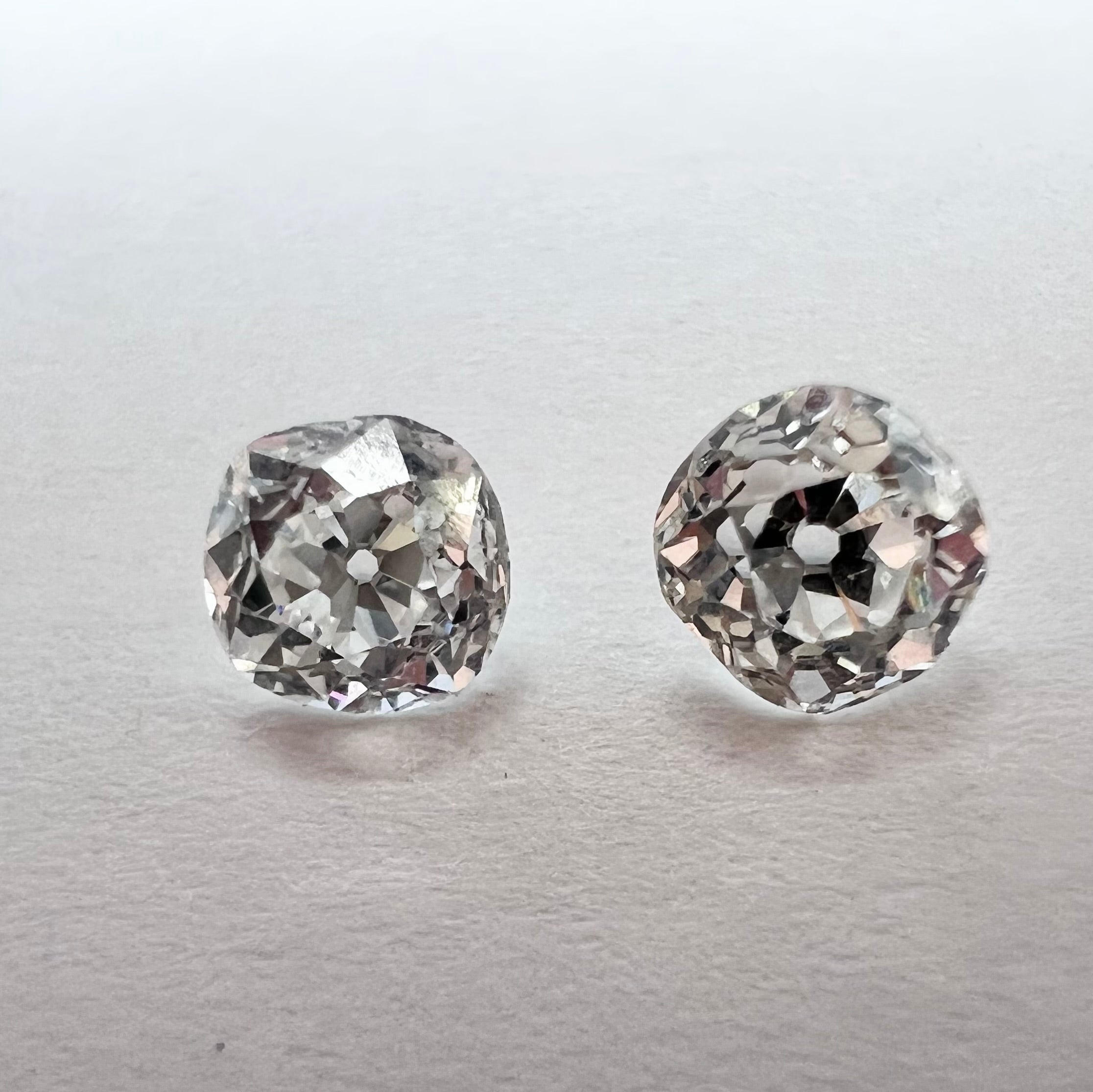 .92CT Old Mine Cut Diamond I/J VS2 4.5mm Natural Earth mined