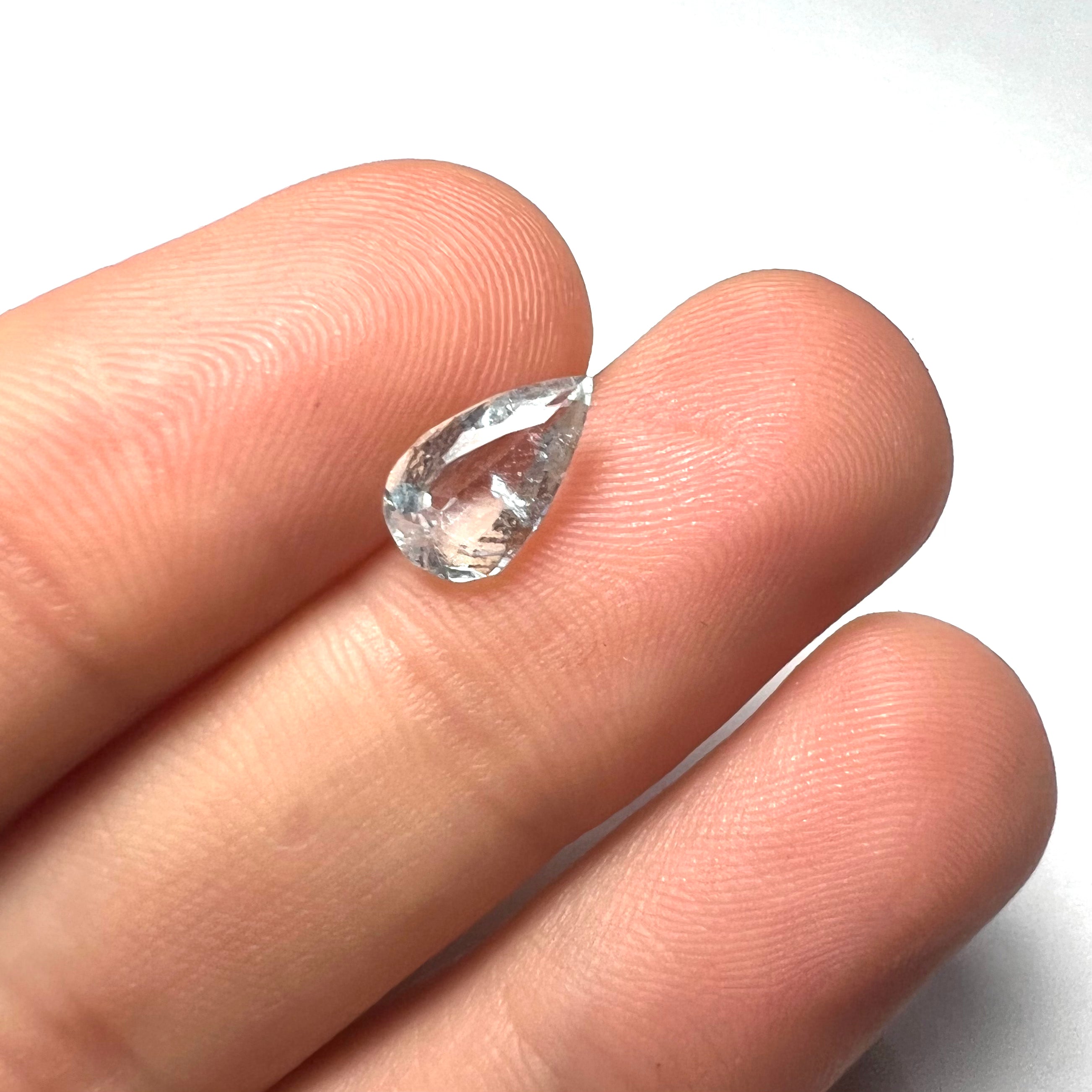 1.1CTW Loose Natural Aquamarine 10x5.5x3.3mm Earth mined Gemstone