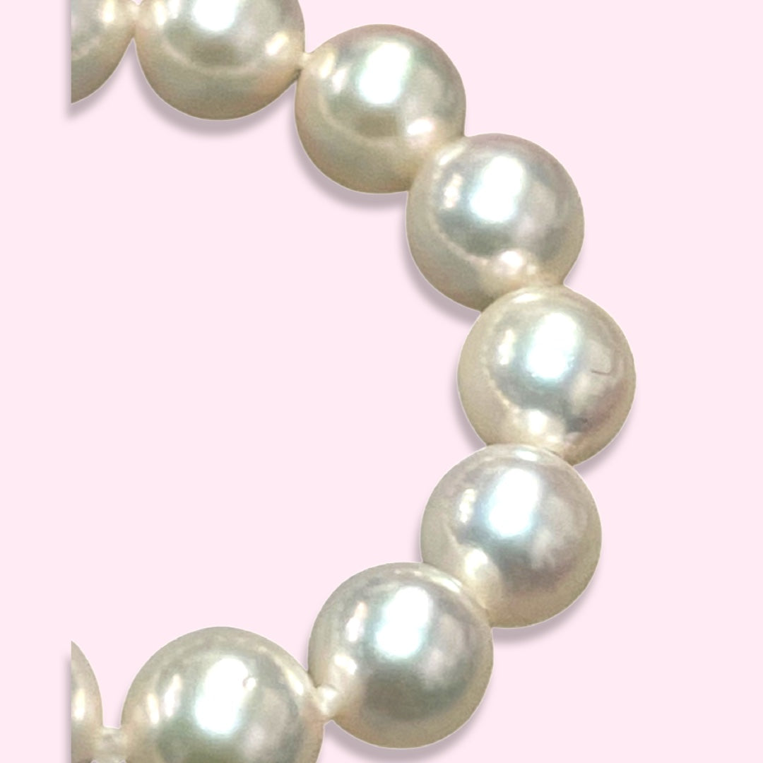 4mm Akoya Pearl Eternity Ring