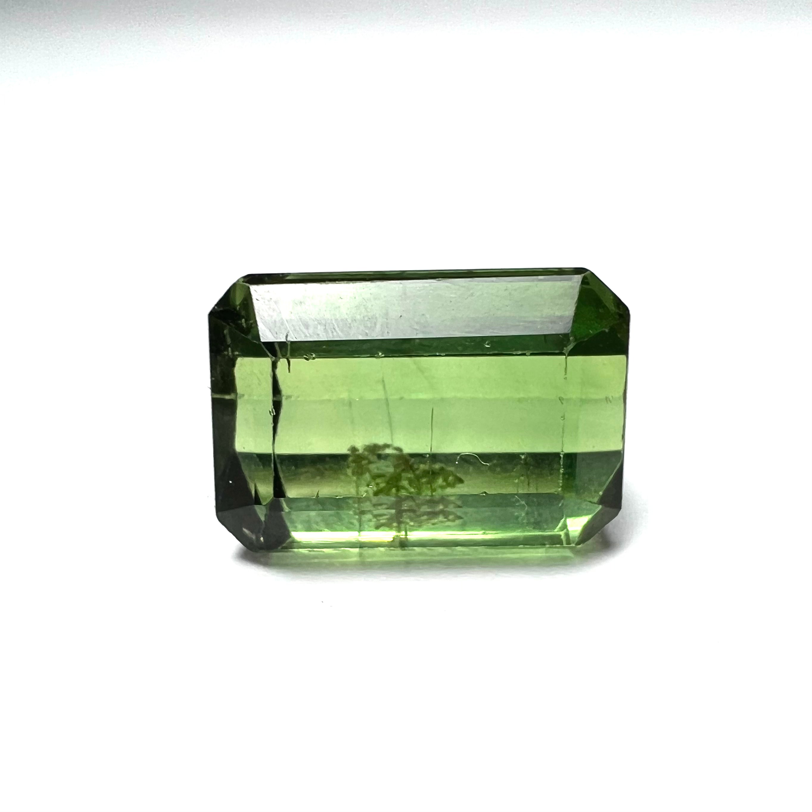 4.35CTW Natural Emerald Cut Tourmaline 10.5x7x5.5mm Earth mined Gemstone