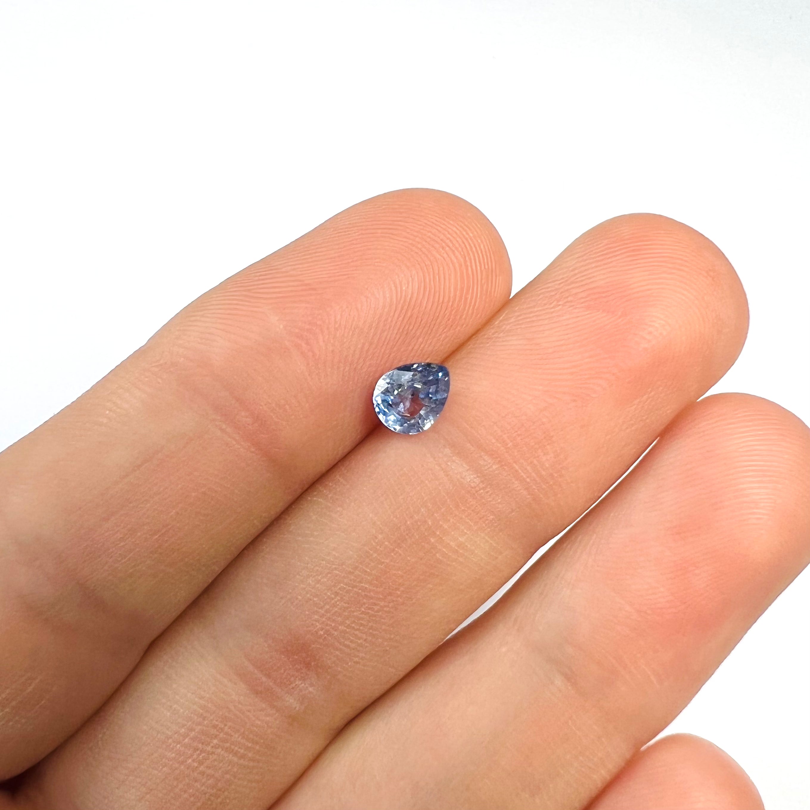 .91CTW Loose Pear Shape Sapphire 6.06x5.1x3.65mm Earth mined Gemstone