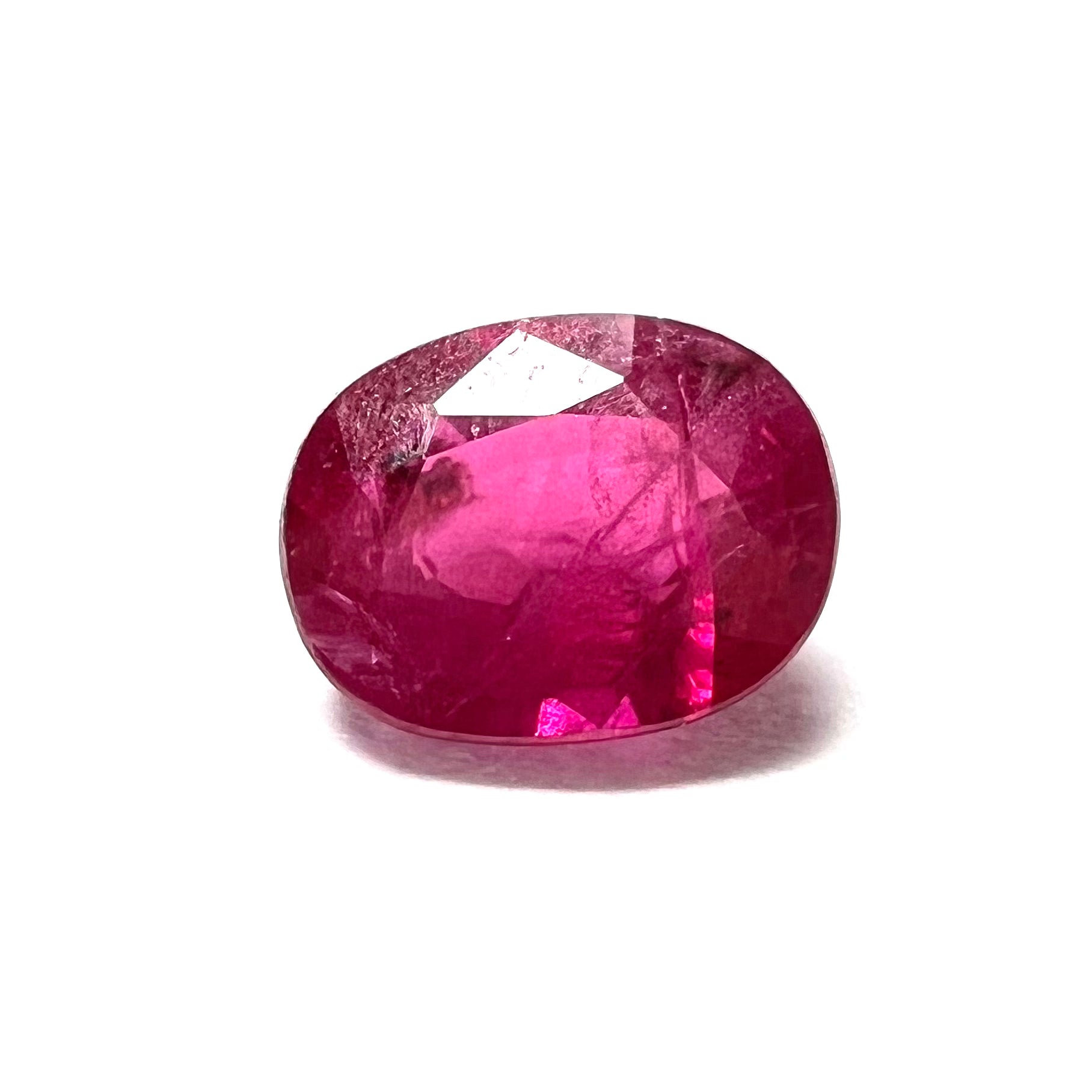 .47CT Loose Natural Oval Ruby 5x4x2mm Earth mined Gemstone