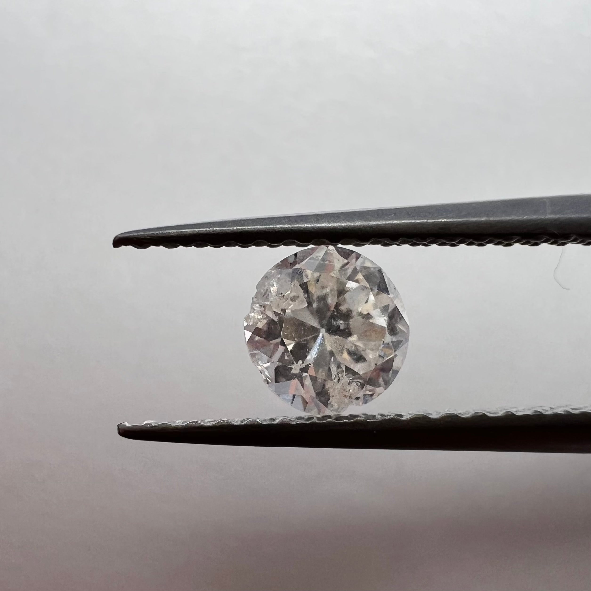 .46CT Old Mine Cut Diamond H I1 4.85x3.07mm Natural Earth mined