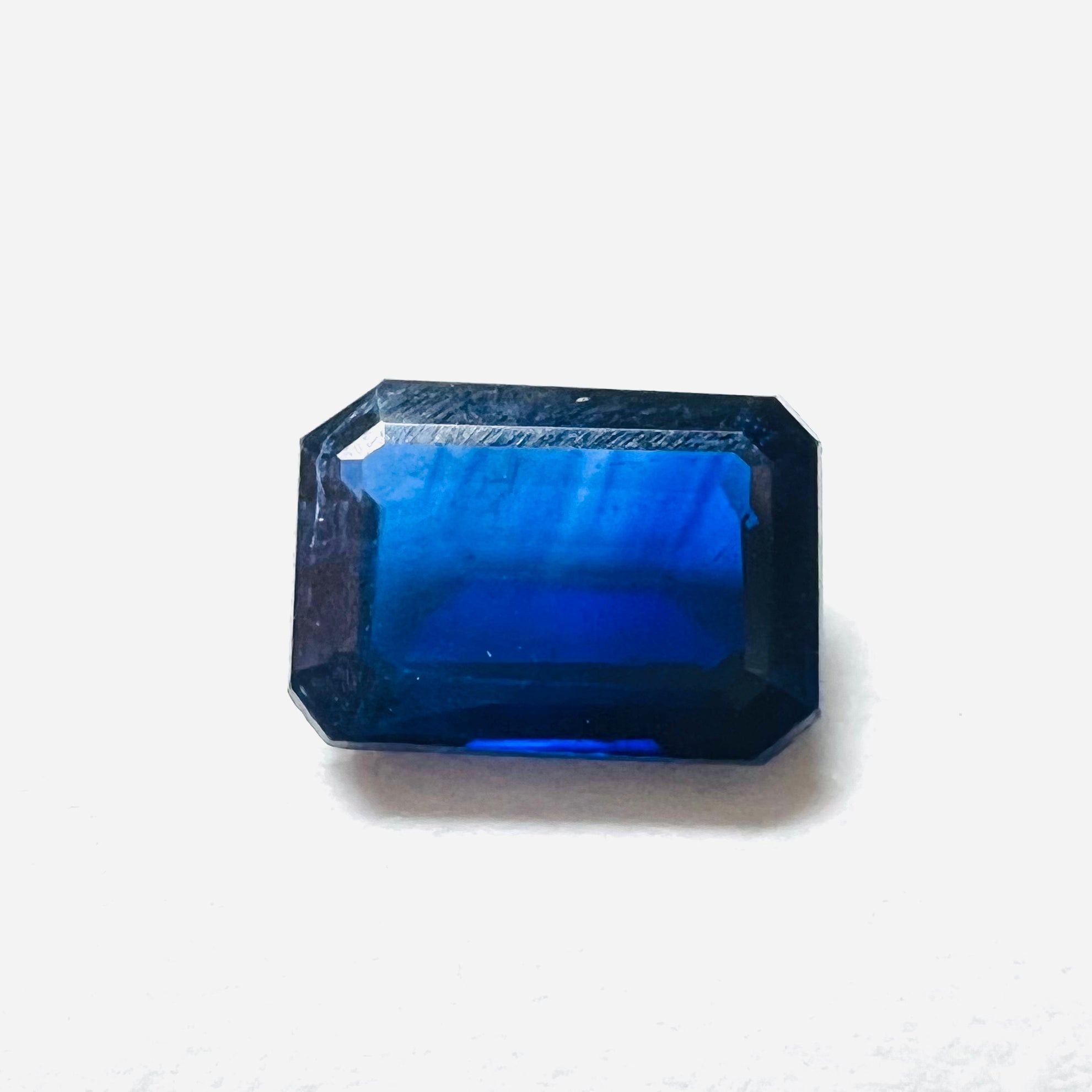 .44CT Loose Blue Emerald Cut Sapphire 5x3.5x2mm Earth mined Gemstone