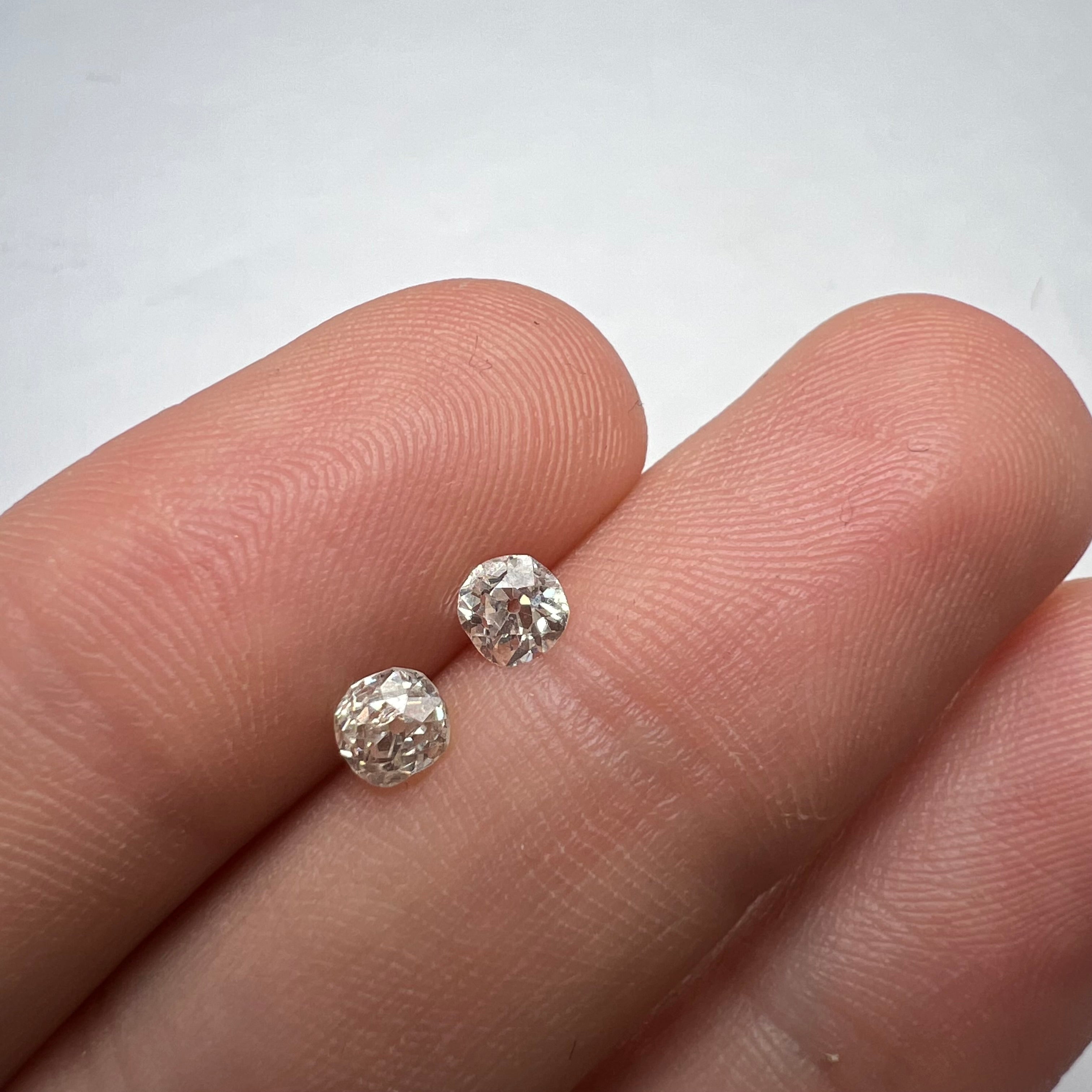 .79CTW Old Mine Cut Diamond k VS2, I1 4.5mm Natural Earth mined