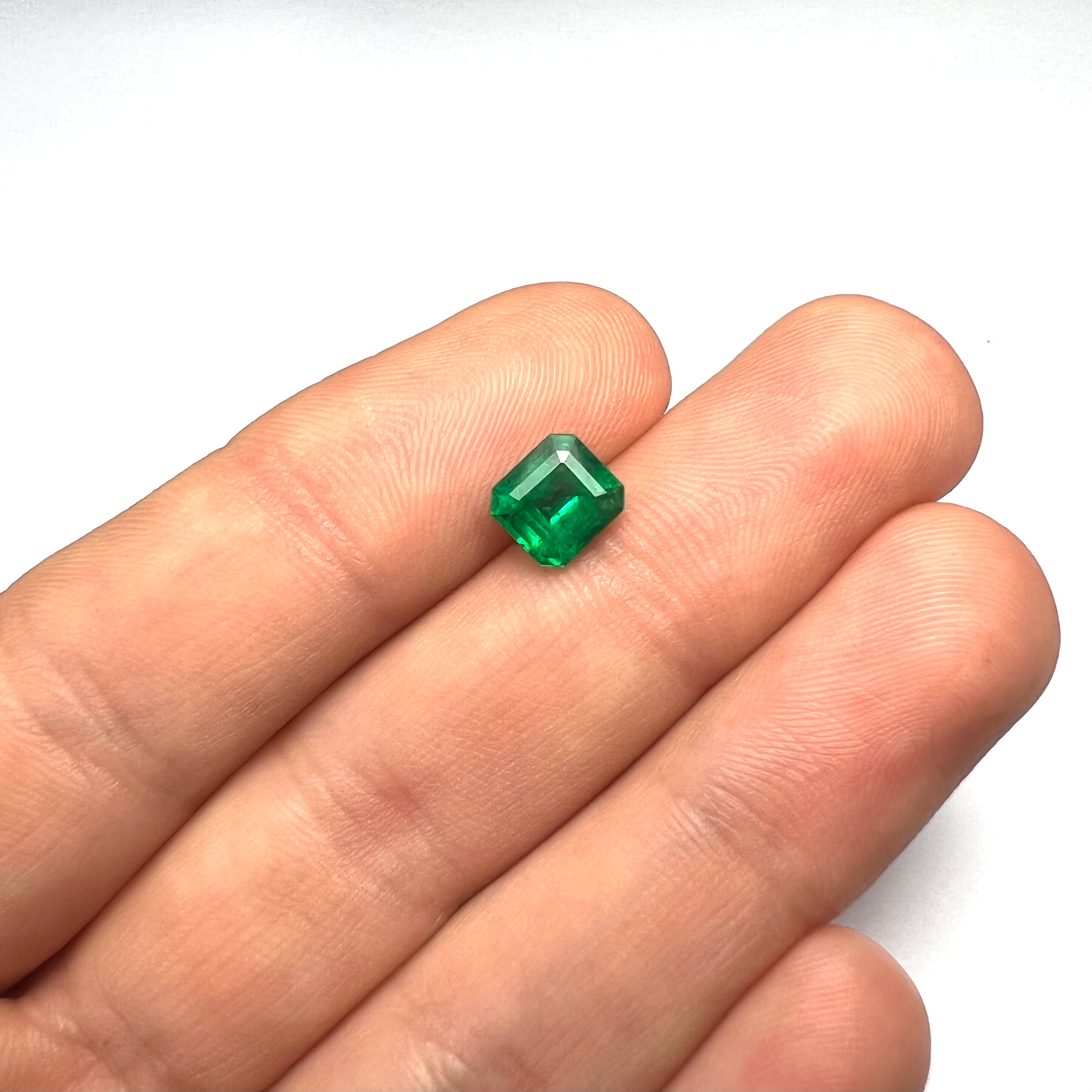 1.25CT Loose Natural Emerald Octagonal Step Cut 6.90x6.34x4.20mm