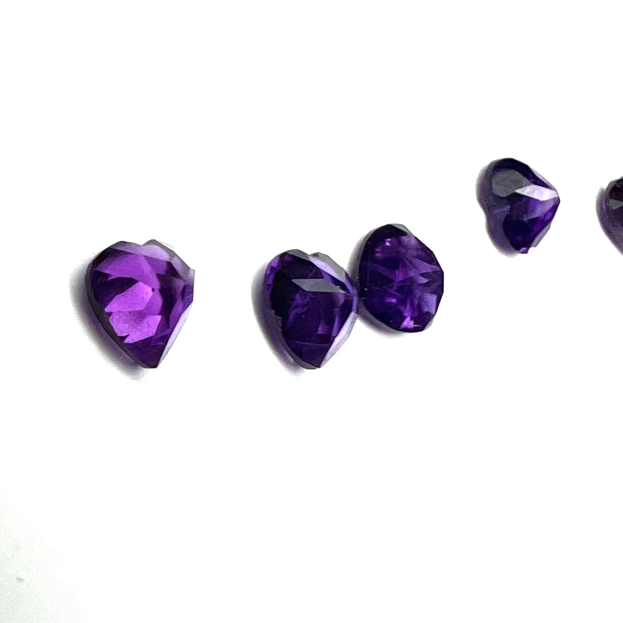 .40CT Natural Loose Heart Light Pink Amethyst 5x5mm earth mined Gemstone