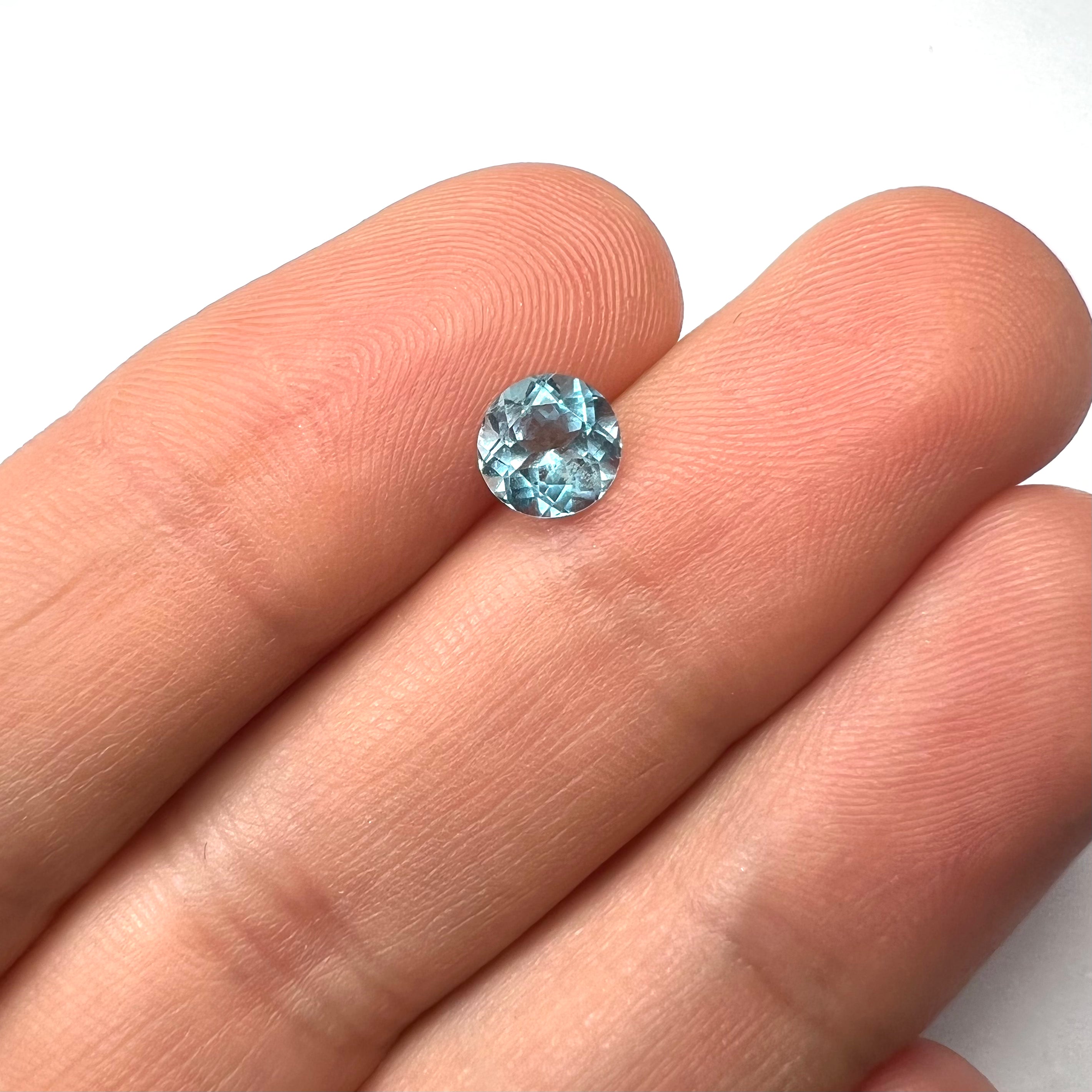 1CTW Loose Natural Round Cut Topaz cEarth mined Gemstone