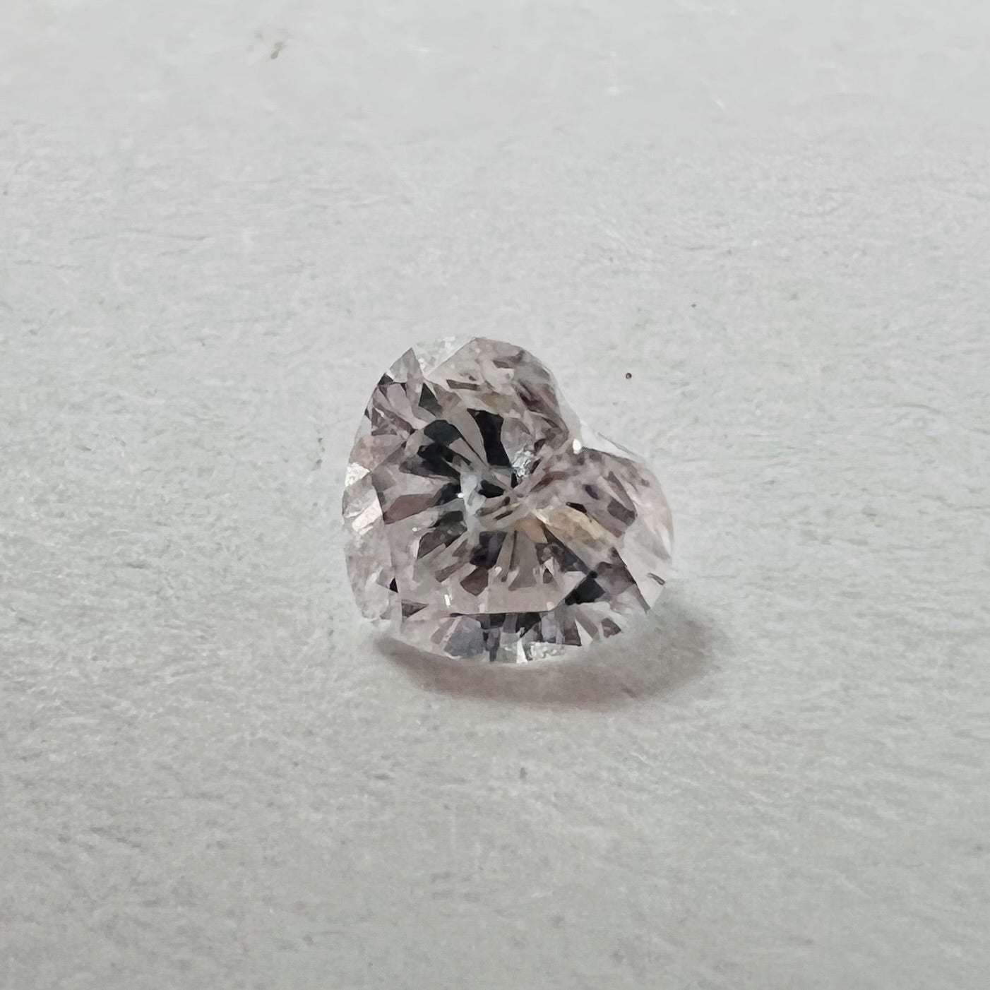 .12CT Heart Shape Diamond Slight Pink SI1 3.22x3.56x2.22mm Natural Earth mined