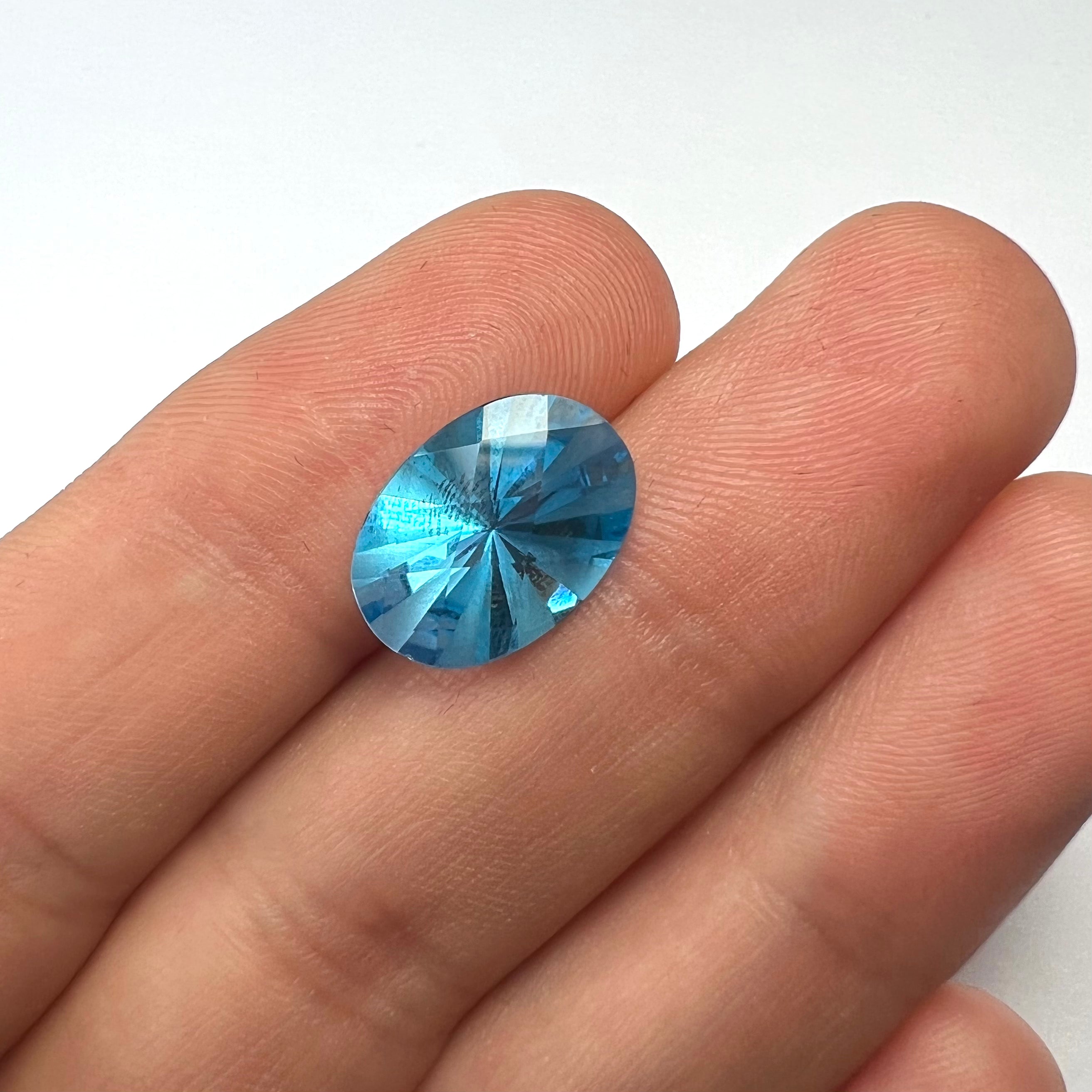 5.66CTW Loose Natural Oval Cut Topaz 10.1x14.9x6.9mm Earth mined Gemstone
