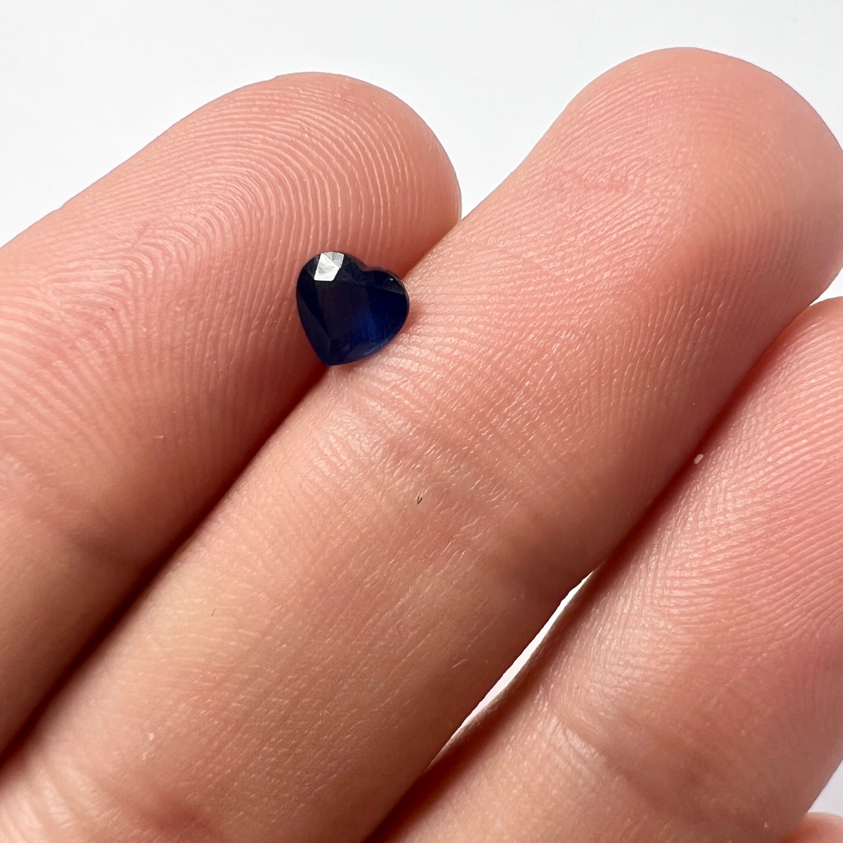 .71CT Loose Natural Heart Sapphire 5.00x5.09x3.20mm Earth mined Gemstone