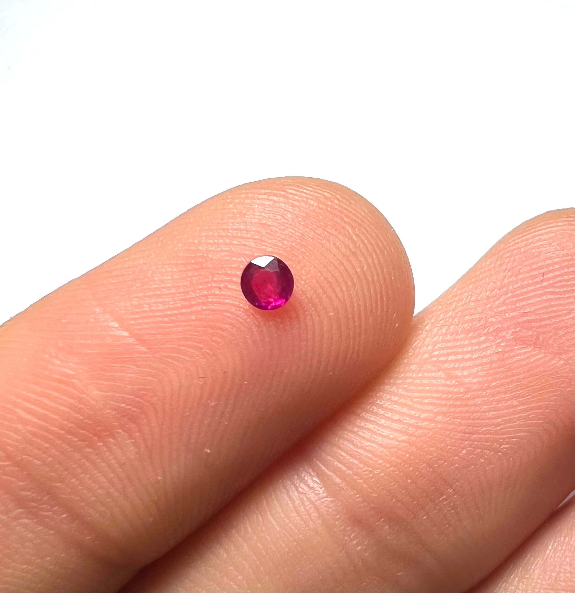 .09CT Loose Natural Ruby 3x1.5mm Earth mined Gemstone