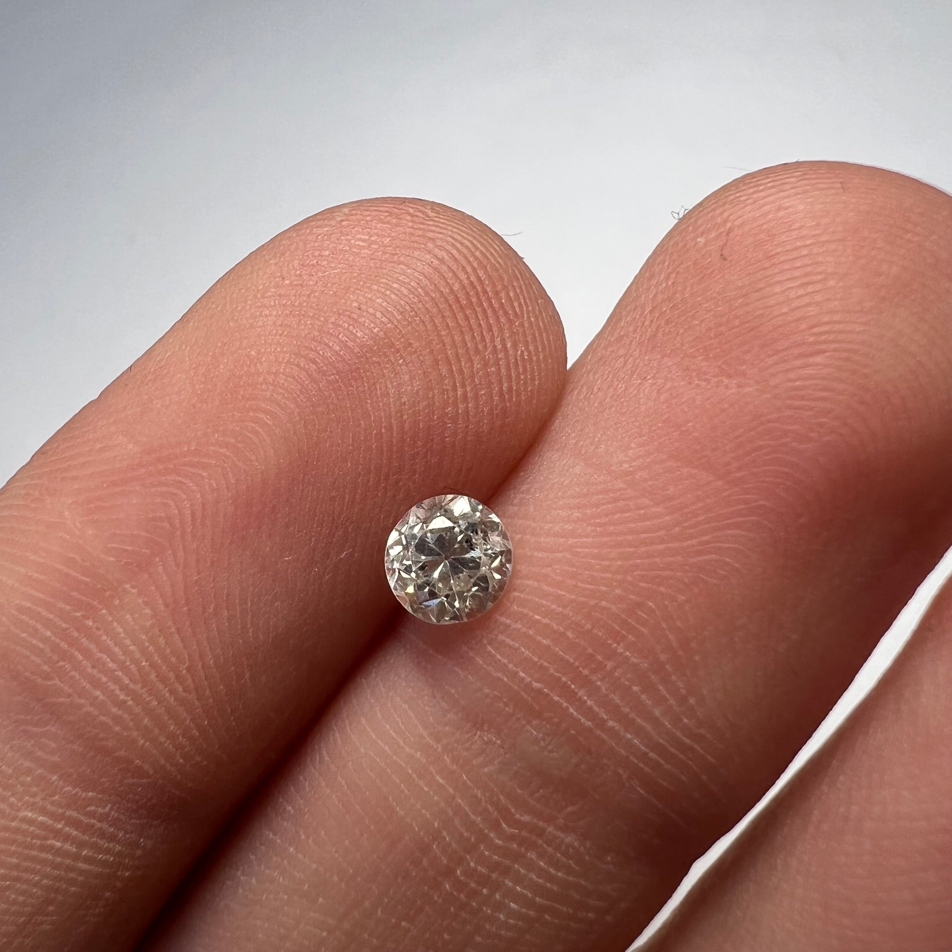 .46CT Old Mine Cut Diamond I I1 4.60x3.28mm Natural Earth mined