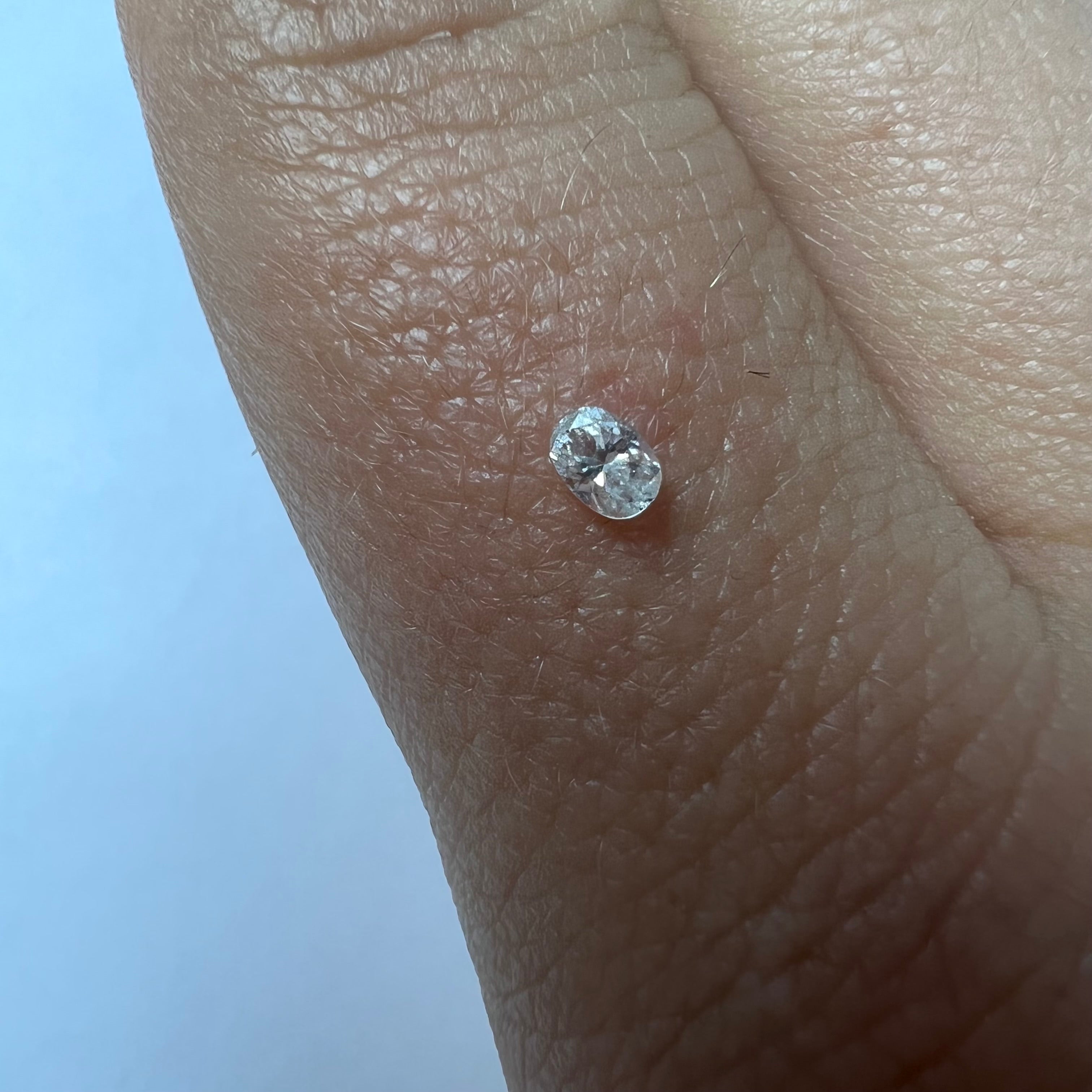 .09CT Oval Diamond H VS2 3.41x2.41x1.54mm Natural Earth mine